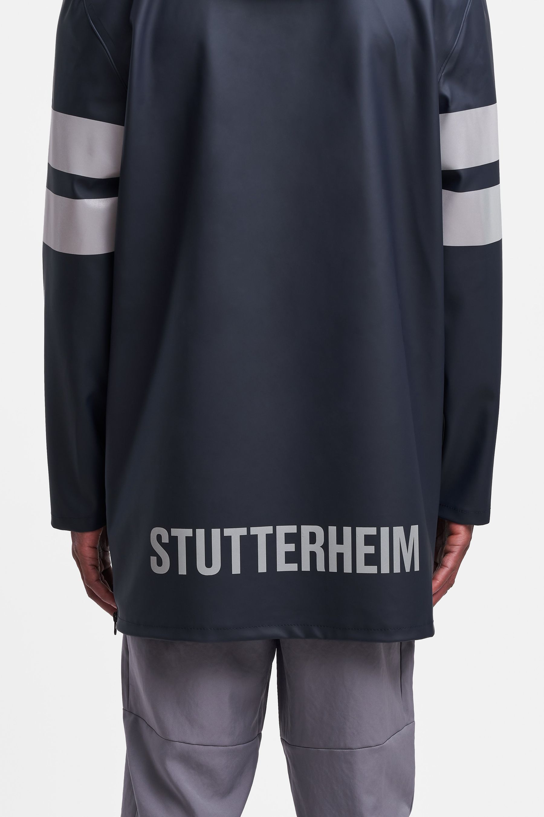 stutterheim stockholm bike raincoat navy women jackets raincoats