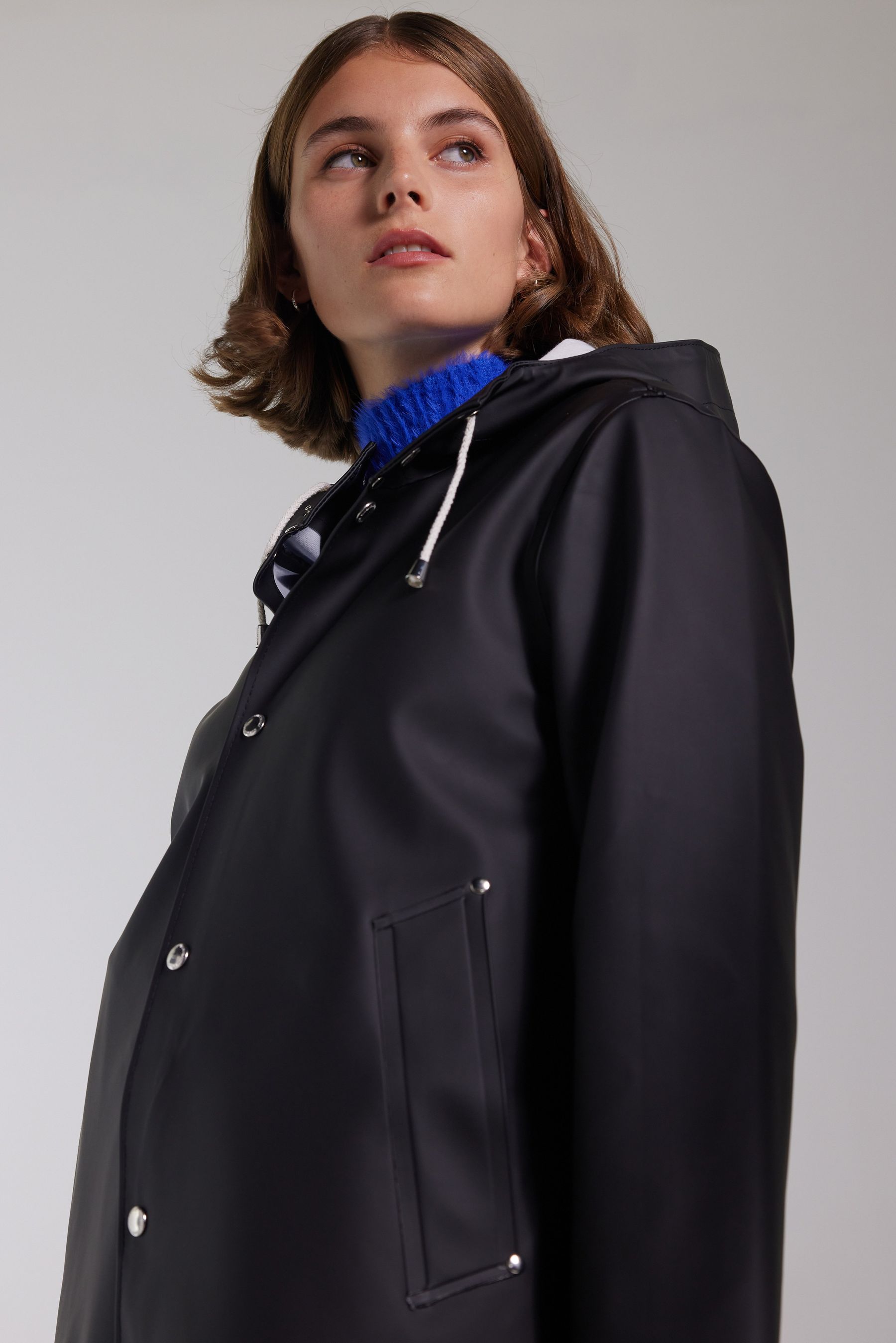 stutterheim stockholm raincoat black men jackets raincoats