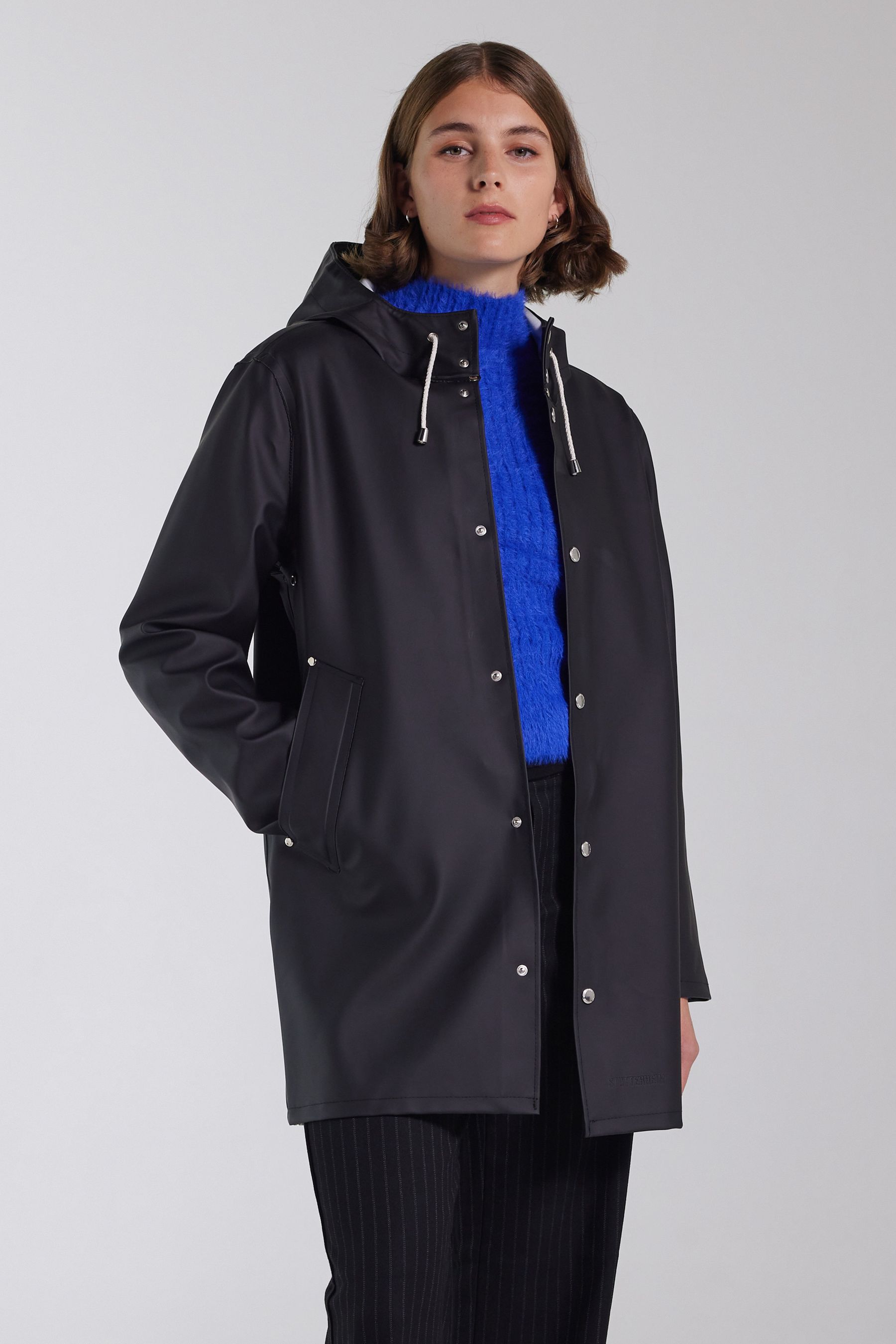 stutterheim stockholm raincoat black men jackets raincoats