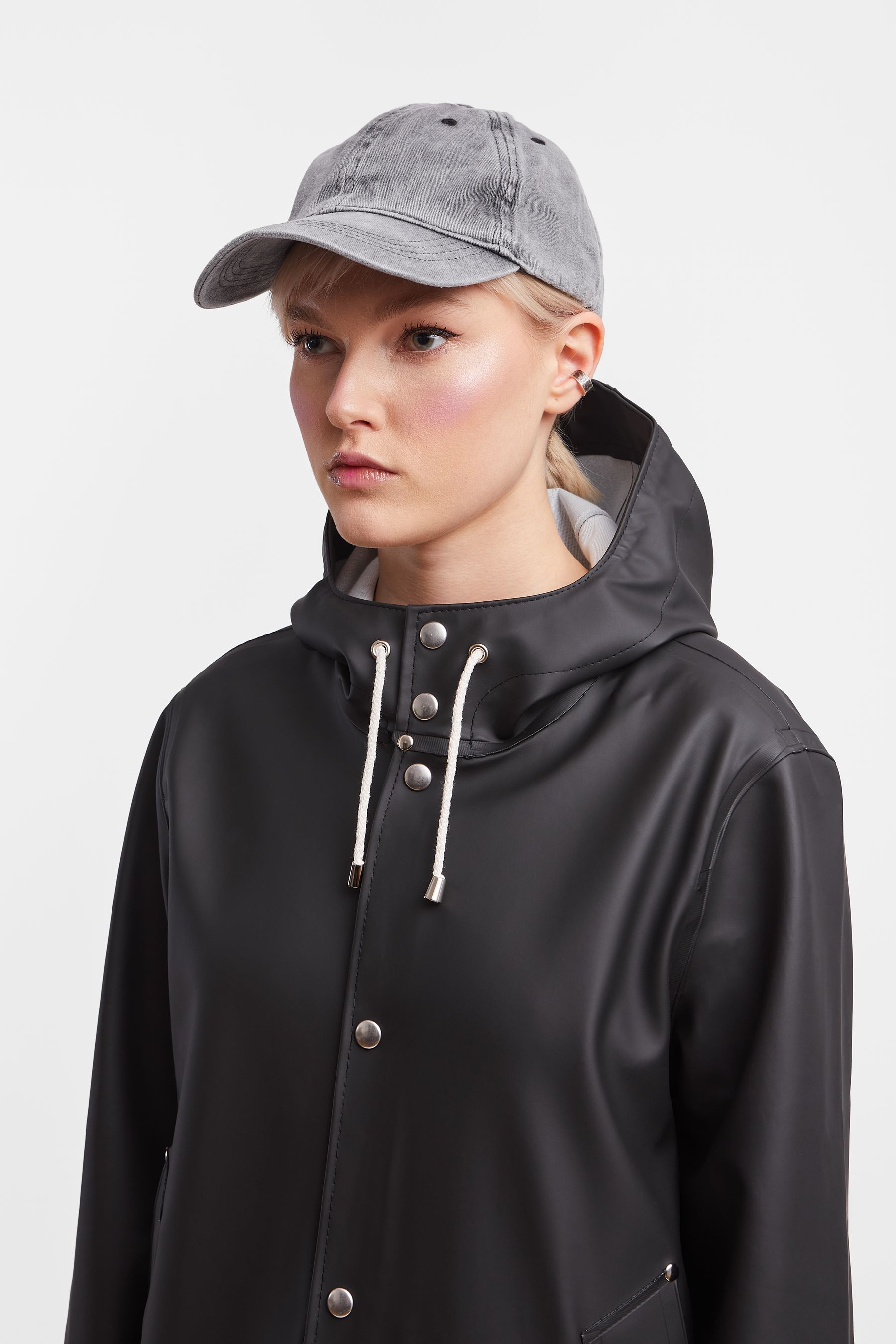 stutterheim stockholm raincoat black men jackets raincoats