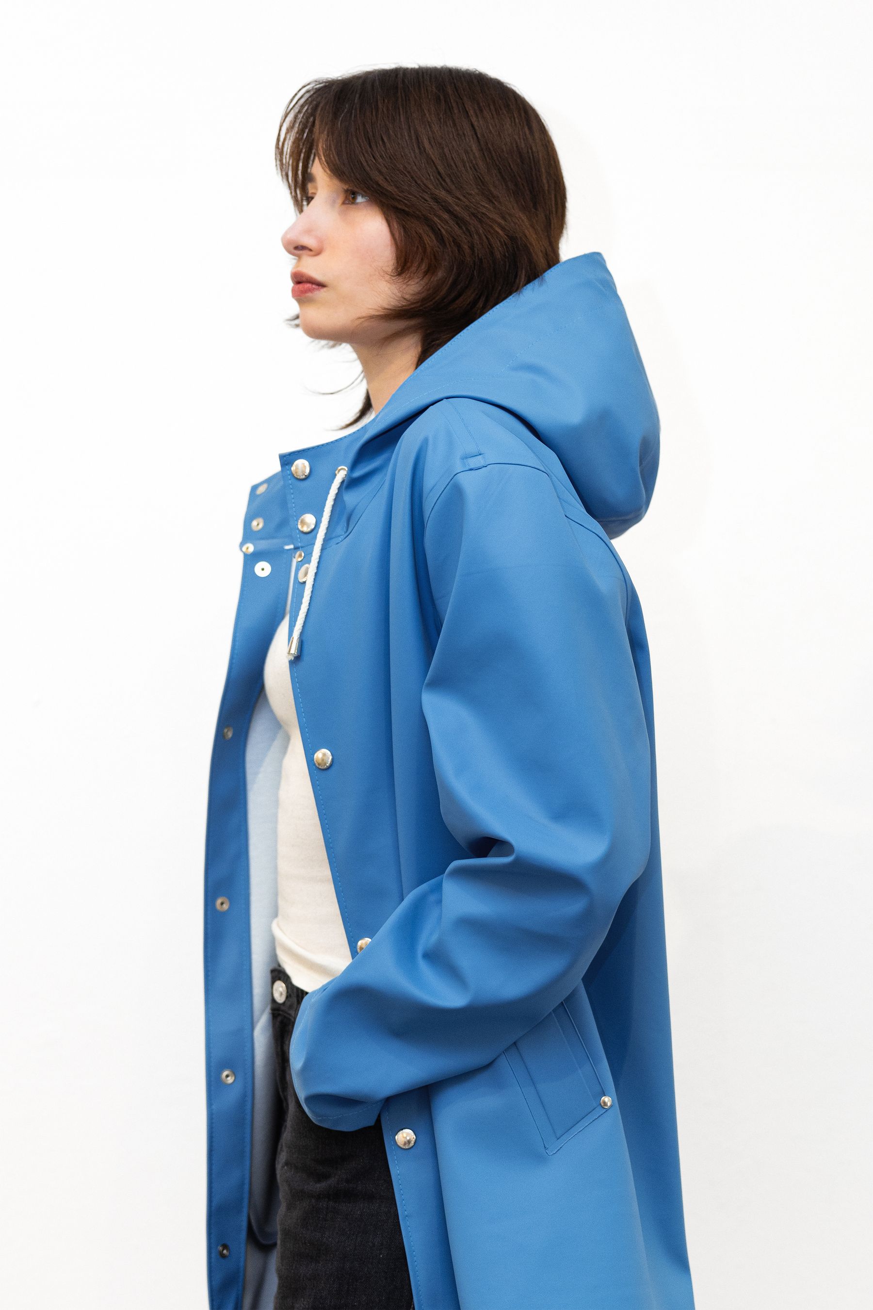 stutterheim stockholm raincoat blue moon women jackets