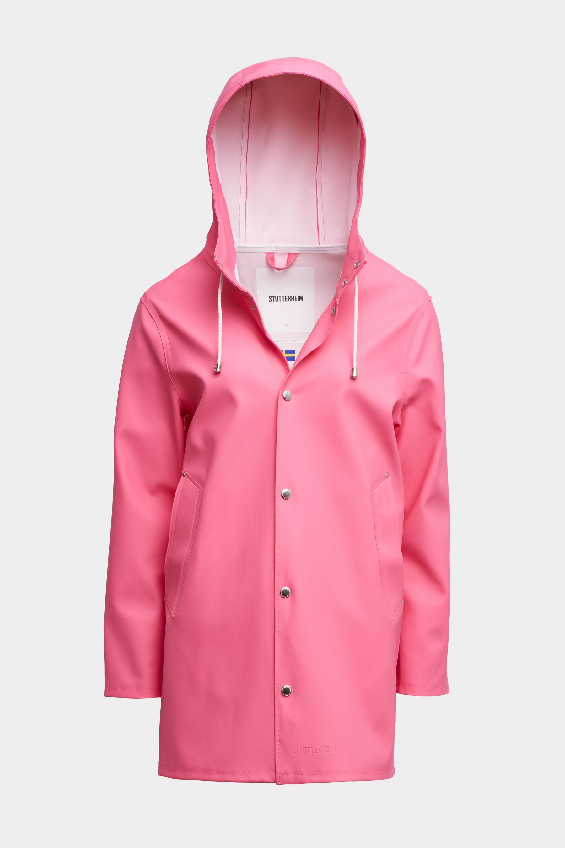 stutterheim stockholm raincoat bubblegum men jackets raincoats