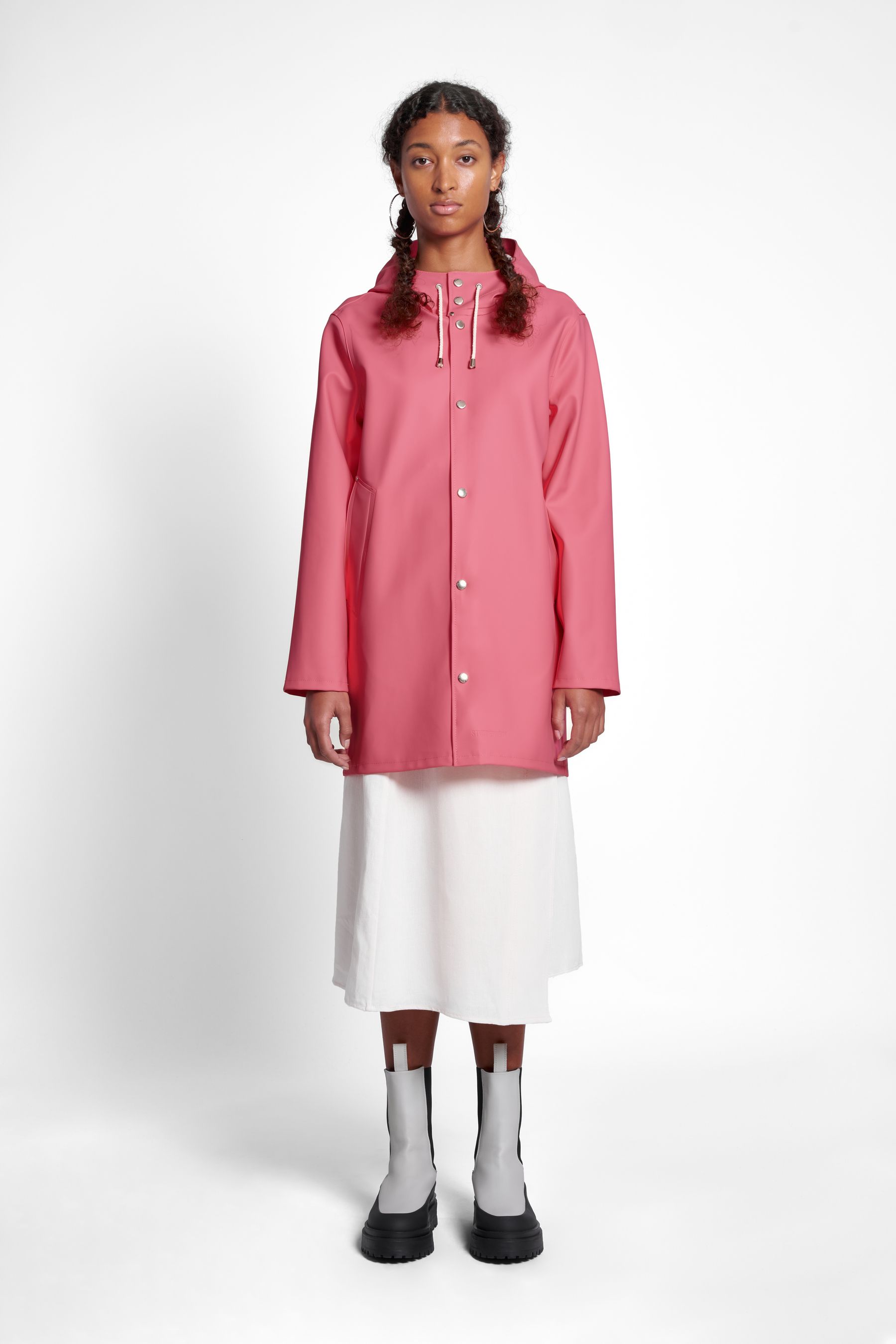 stutterheim stockholm raincoat bubblegum men jackets raincoats