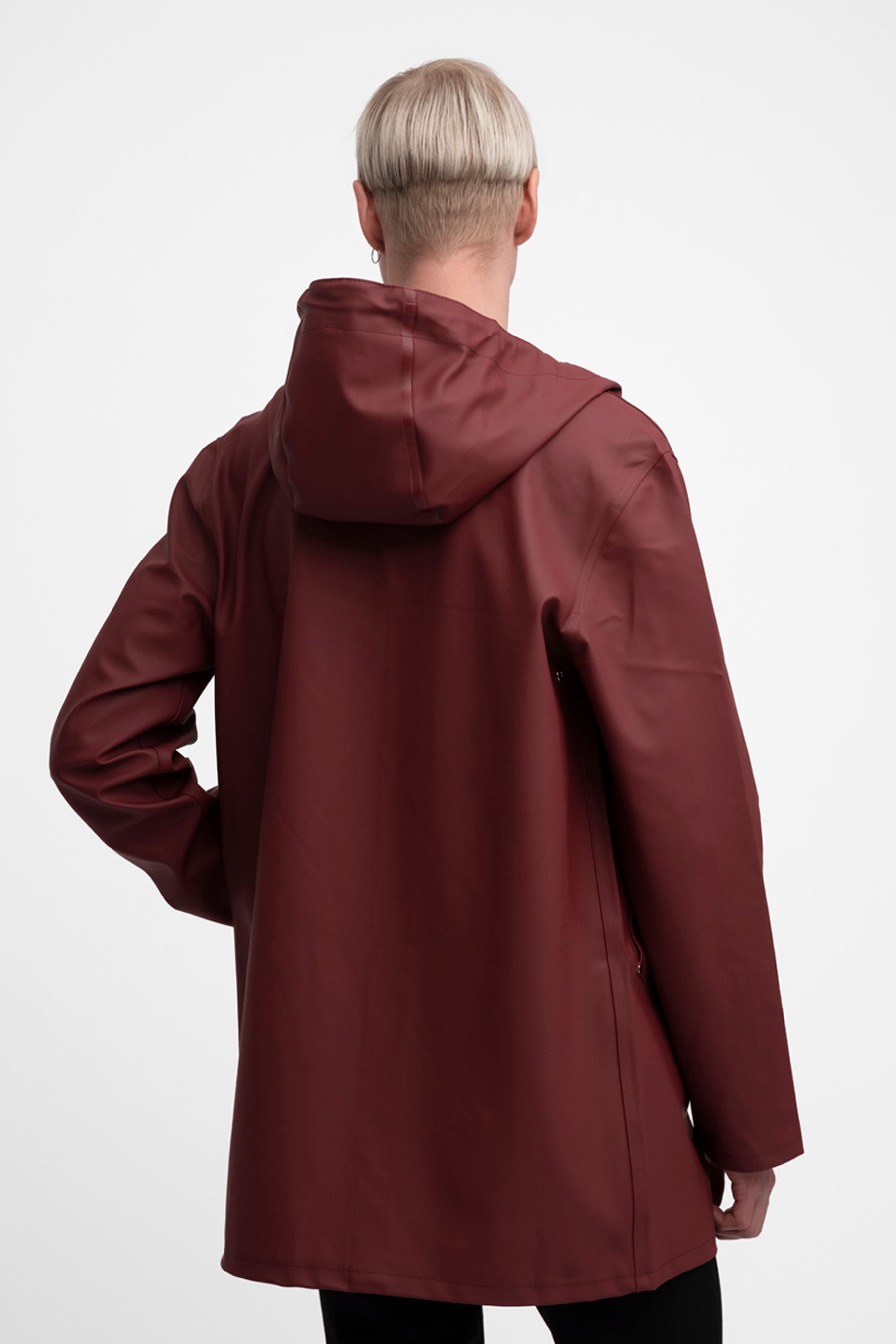 stutterheim stockholm raincoat burgundy men jackets raincoats