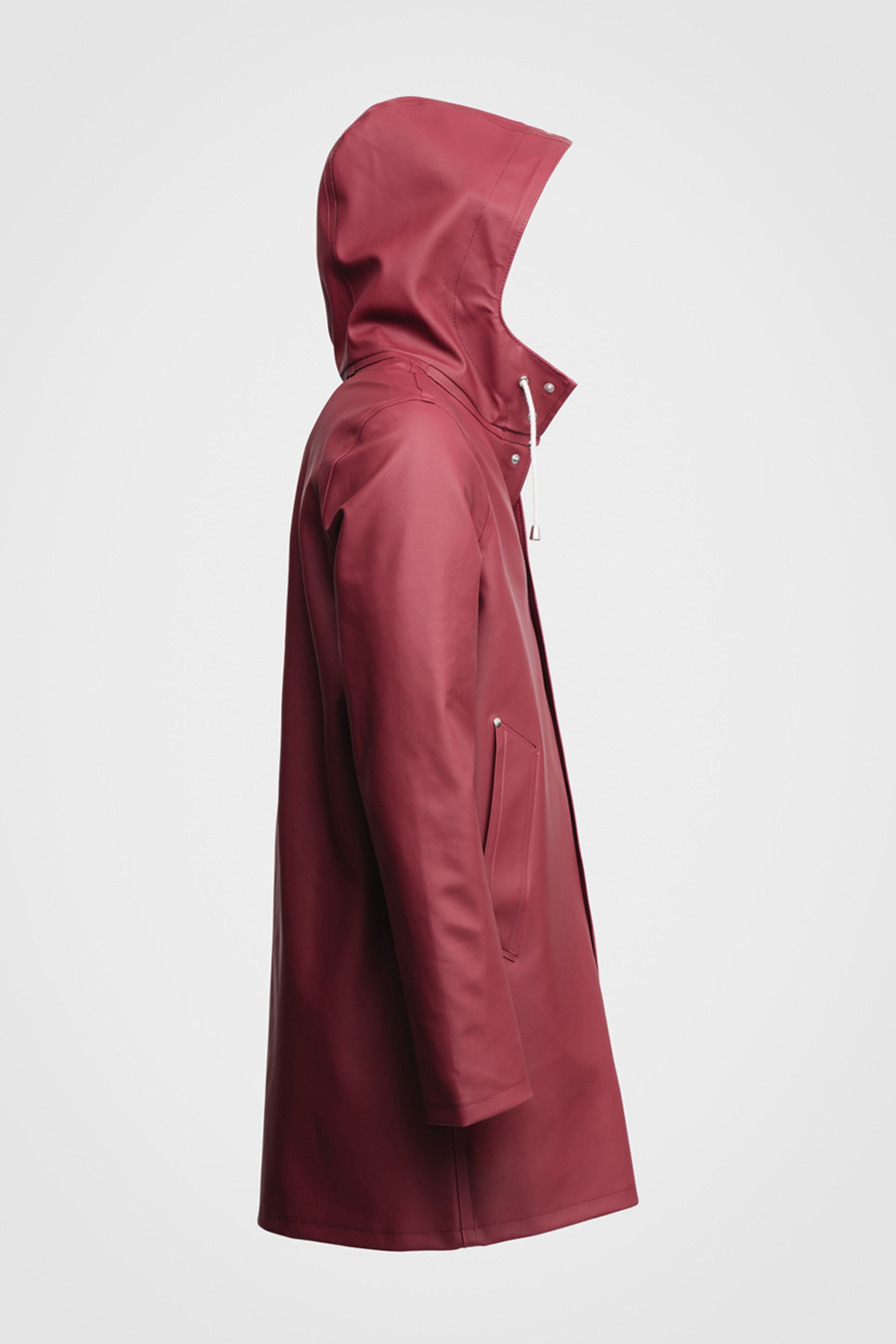 stutterheim stockholm raincoat burgundy men jackets raincoats