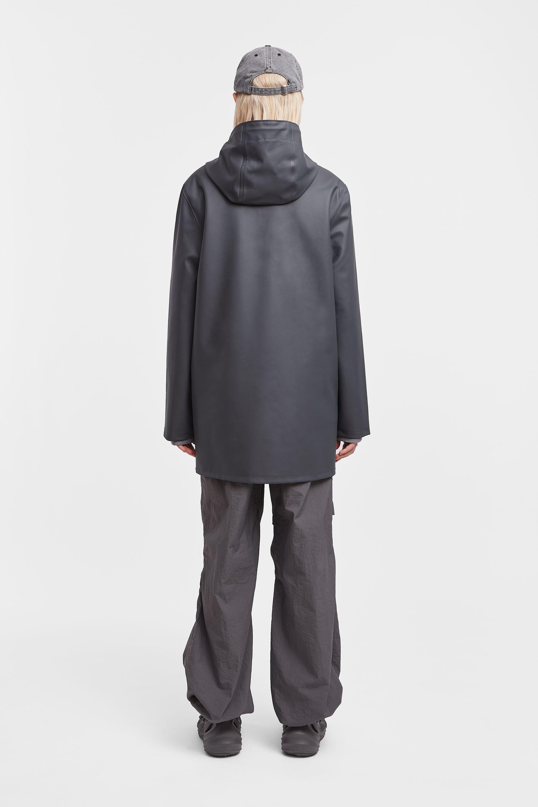 stutterheim stockholm raincoat charcoal men jackets raincoats