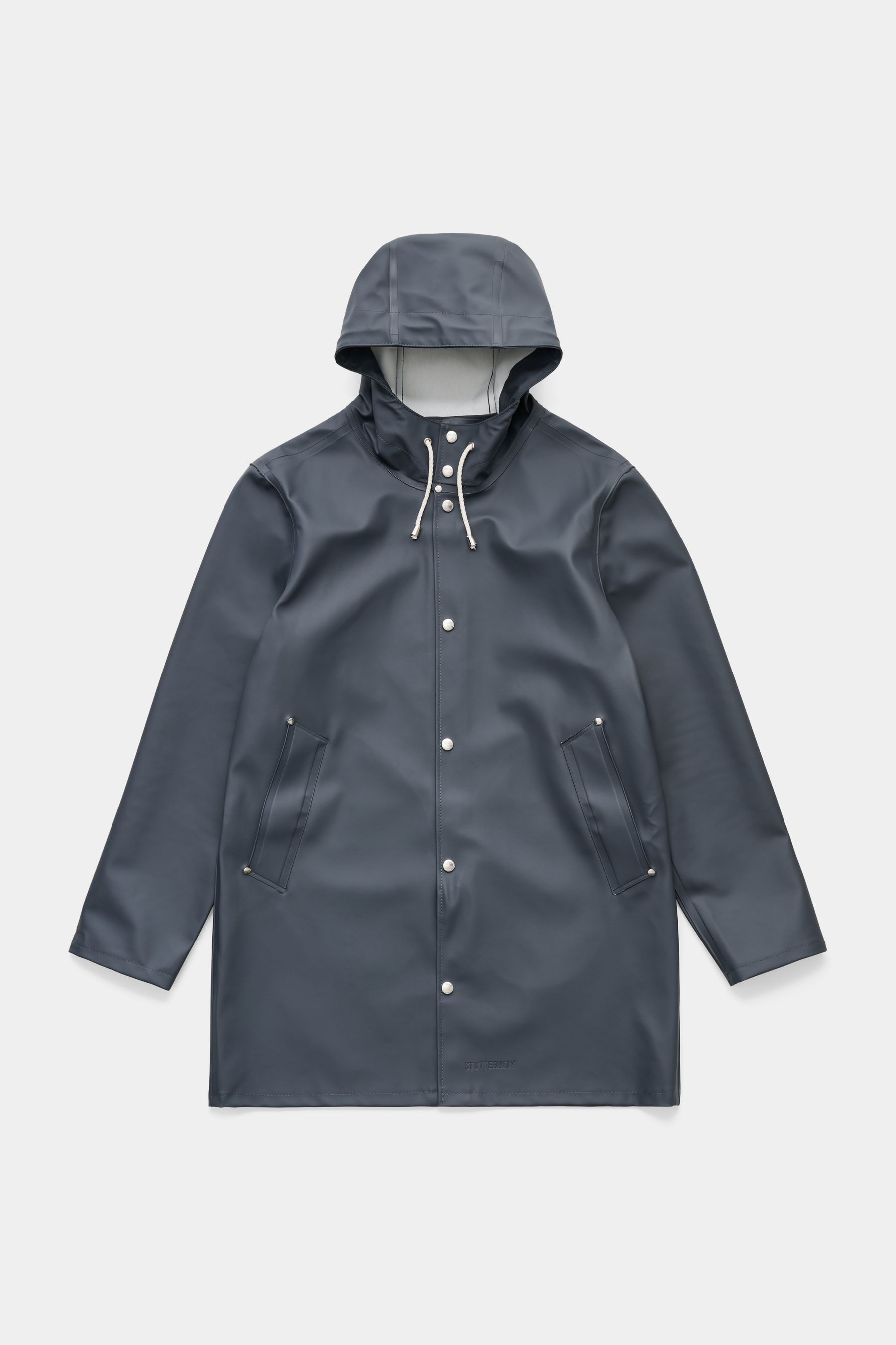 stutterheim stockholm raincoat charcoal men jackets raincoats