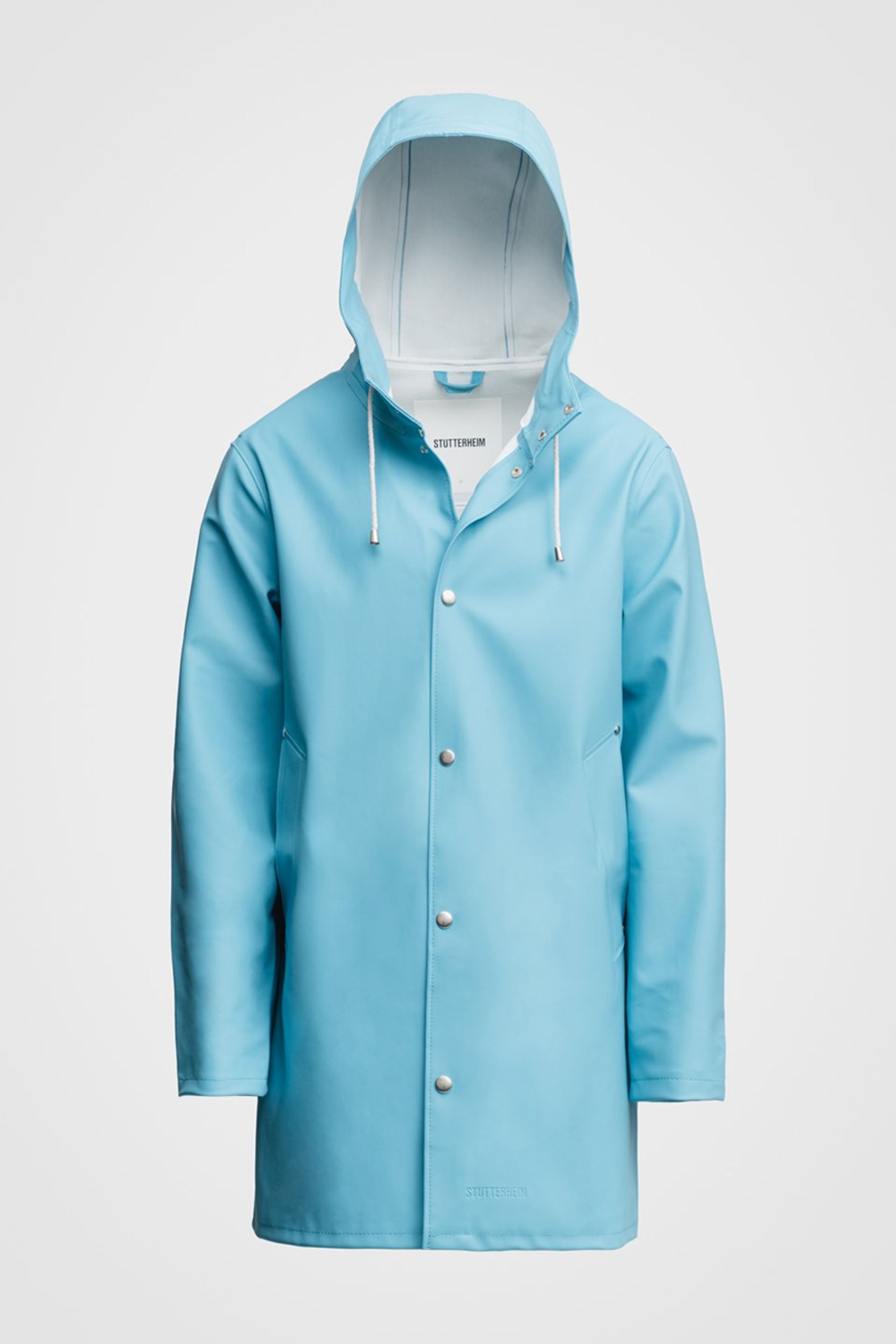 stutterheim stockholm raincoat delphinium blue men jackets raincoats