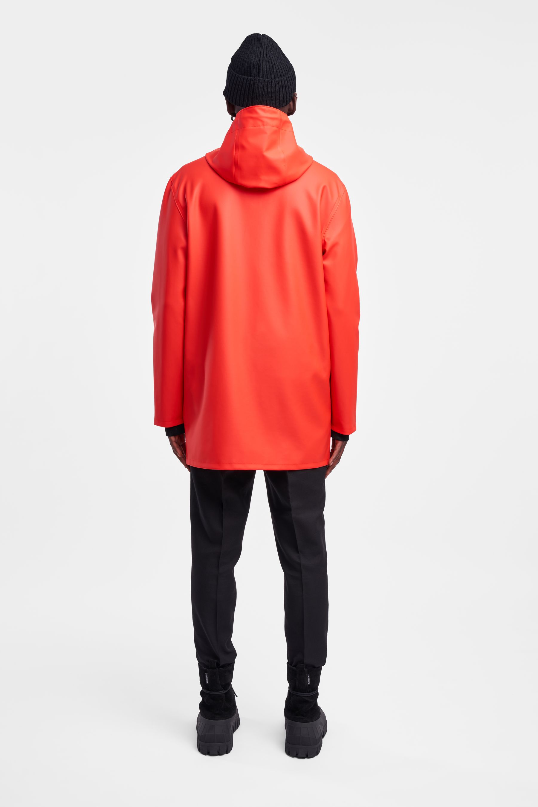 stutterheim stockholm raincoat fade red men jackets raincoats