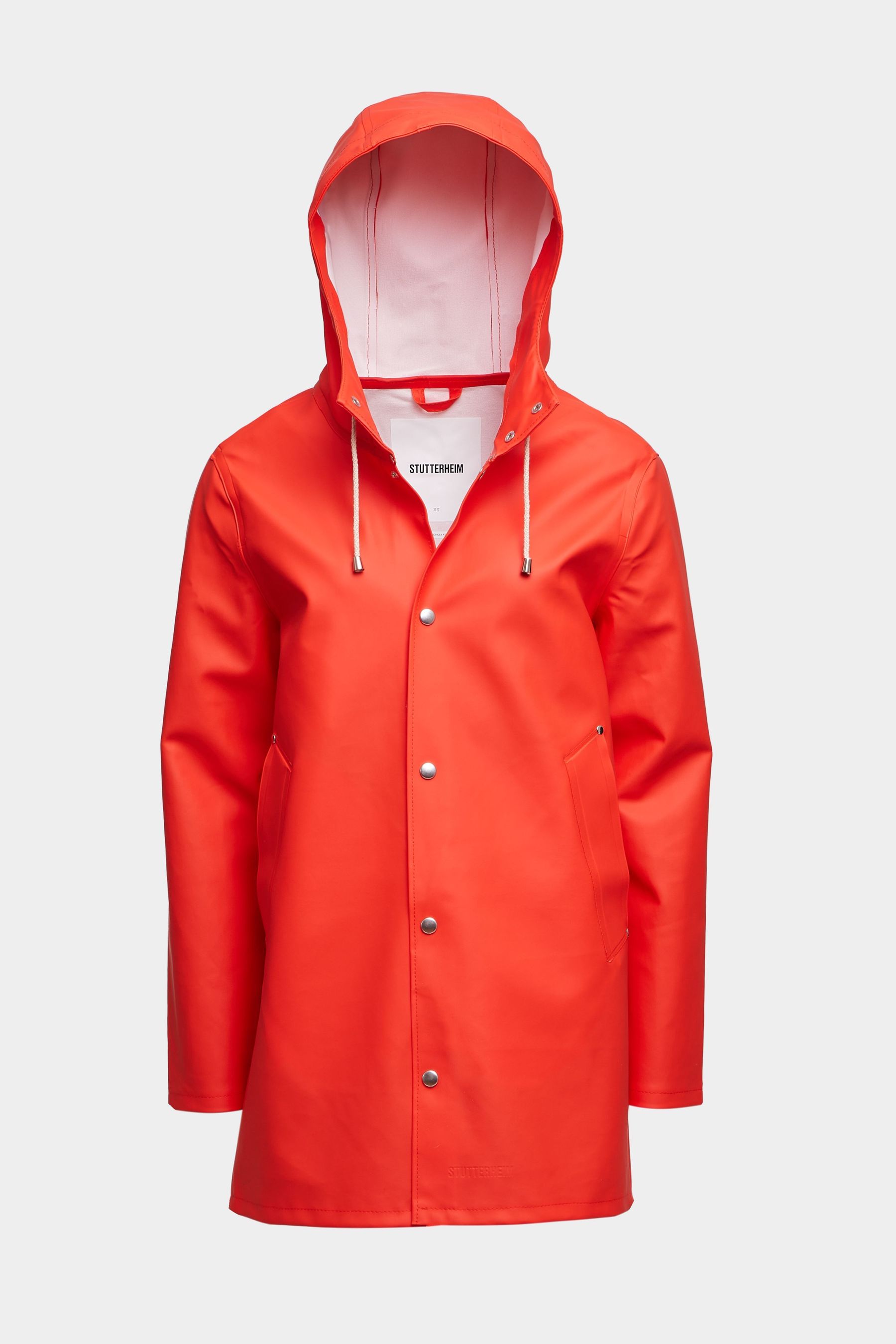 stutterheim stockholm raincoat fade red men jackets raincoats