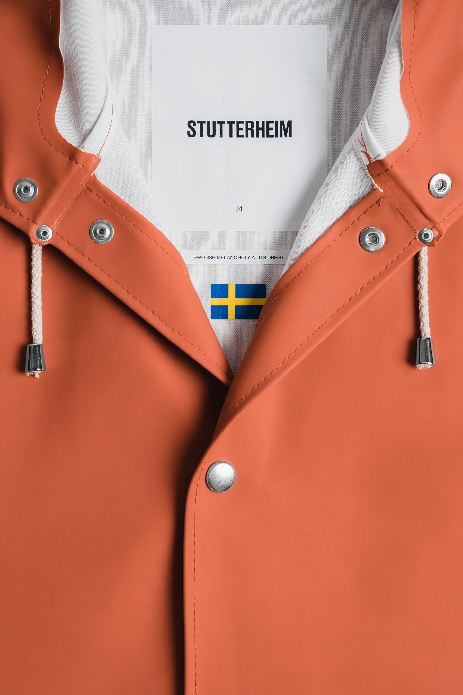 stutterheim stockholm raincoat ginger men jackets raincoats