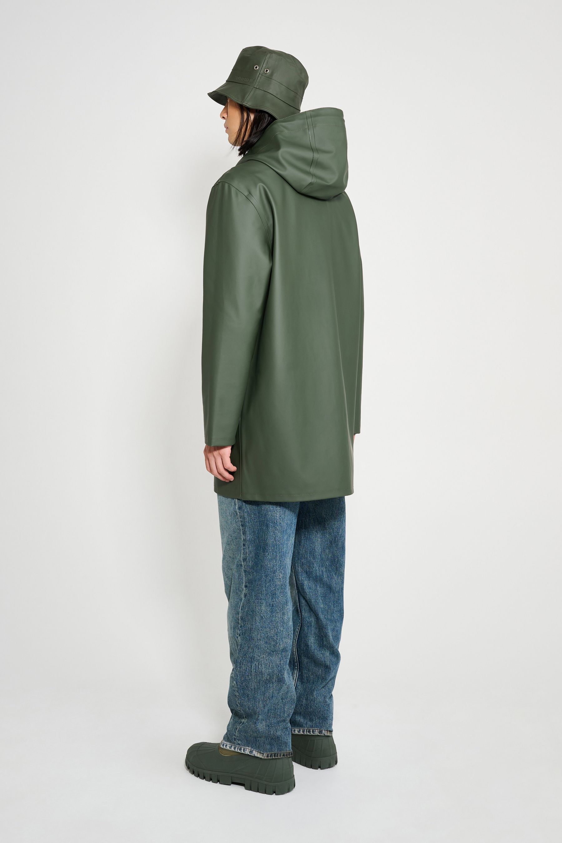 stutterheim stockholm raincoat green men jackets raincoats
