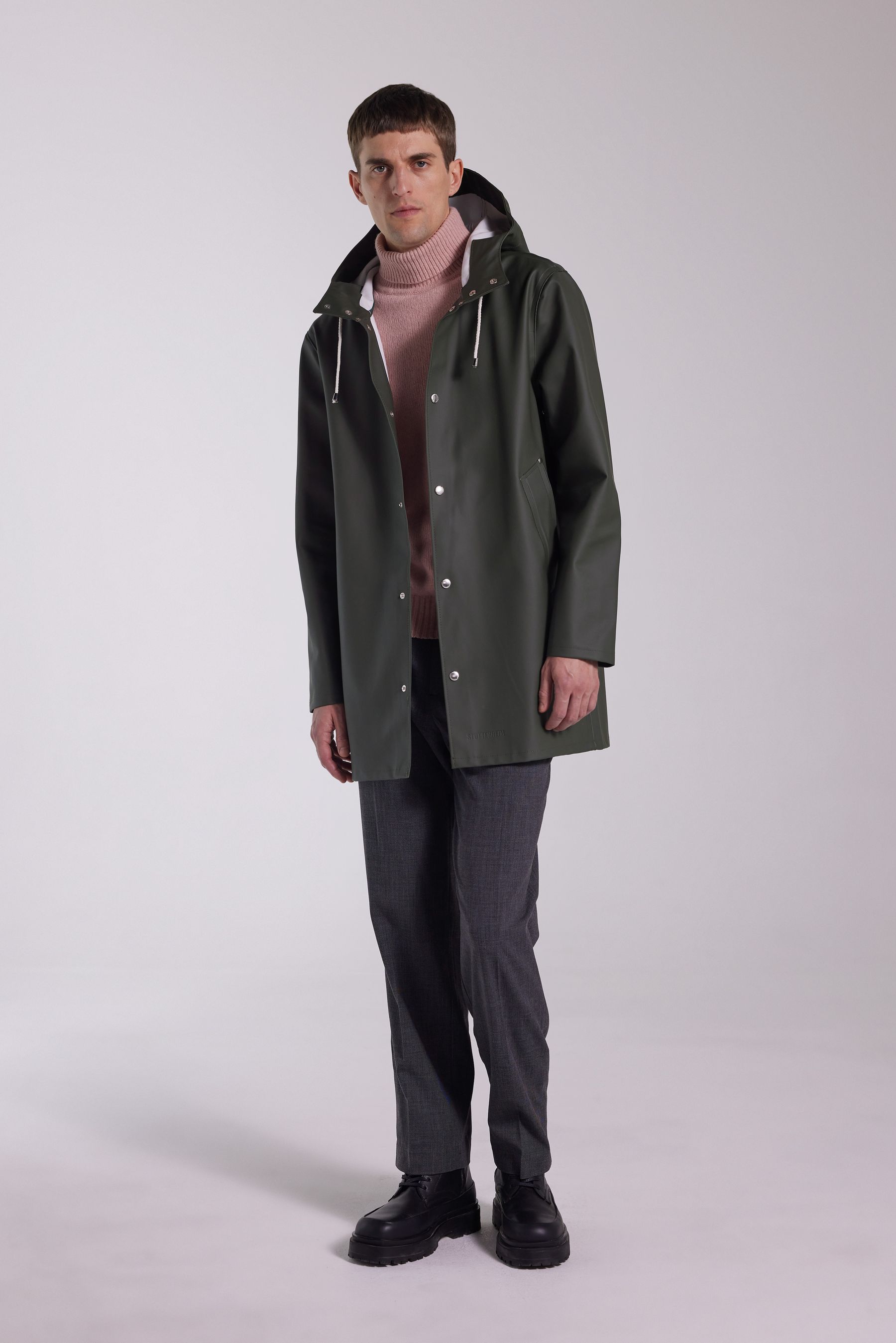 stutterheim stockholm raincoat green men jackets raincoats