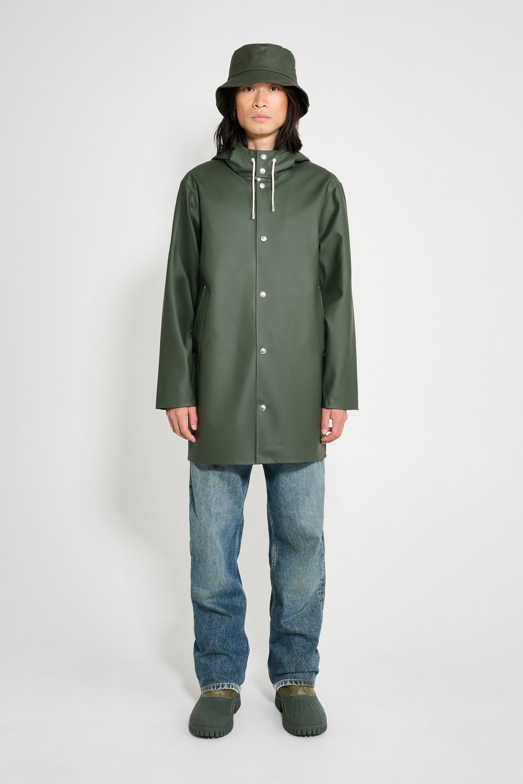 stutterheim stockholm raincoat green men jackets raincoats