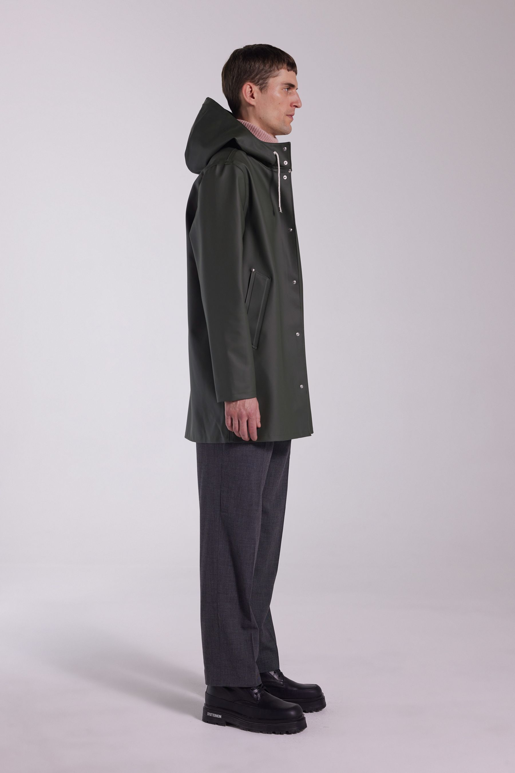 stutterheim stockholm raincoat green men jackets raincoats