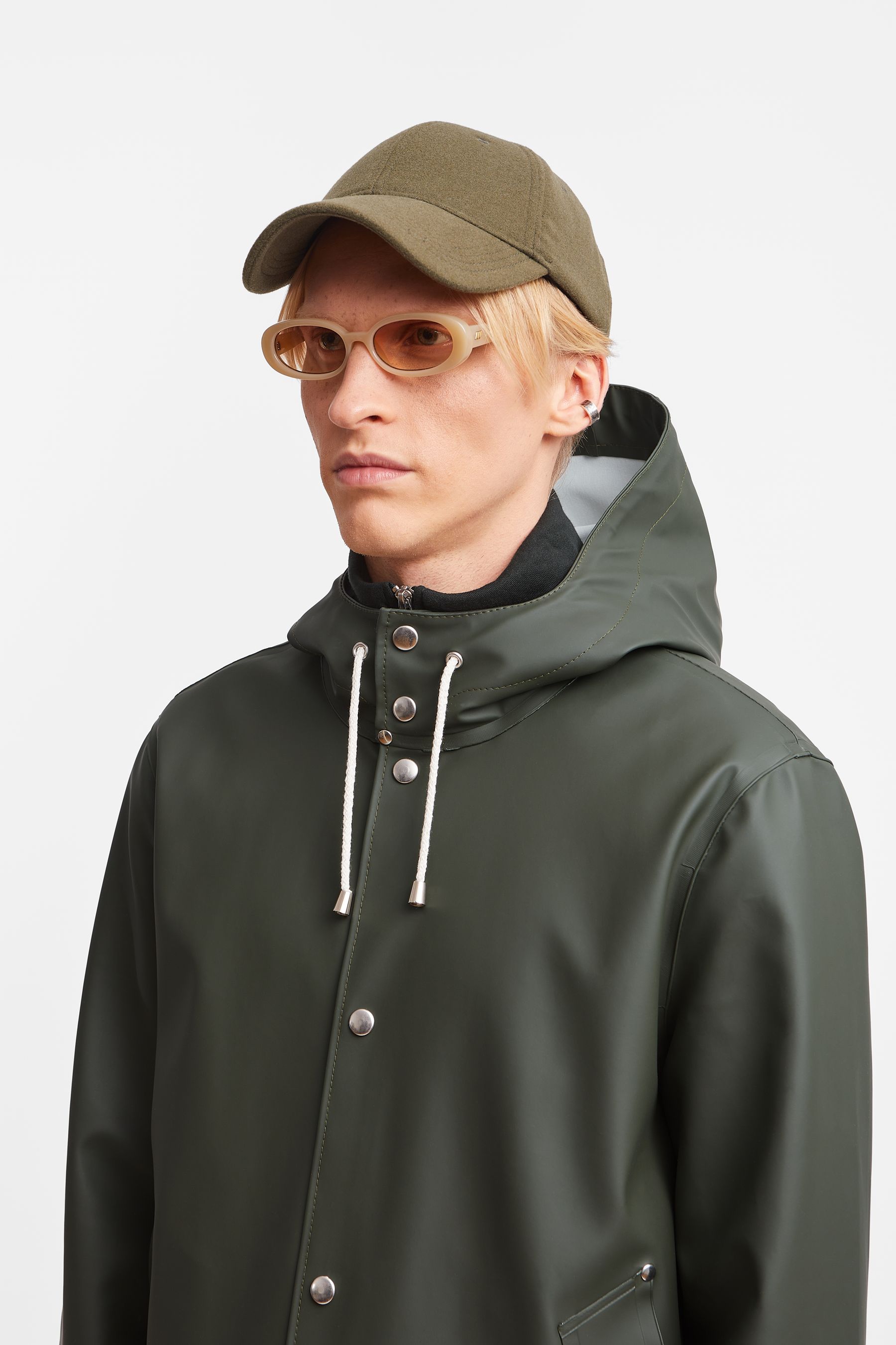 stutterheim stockholm raincoat green men jackets raincoats