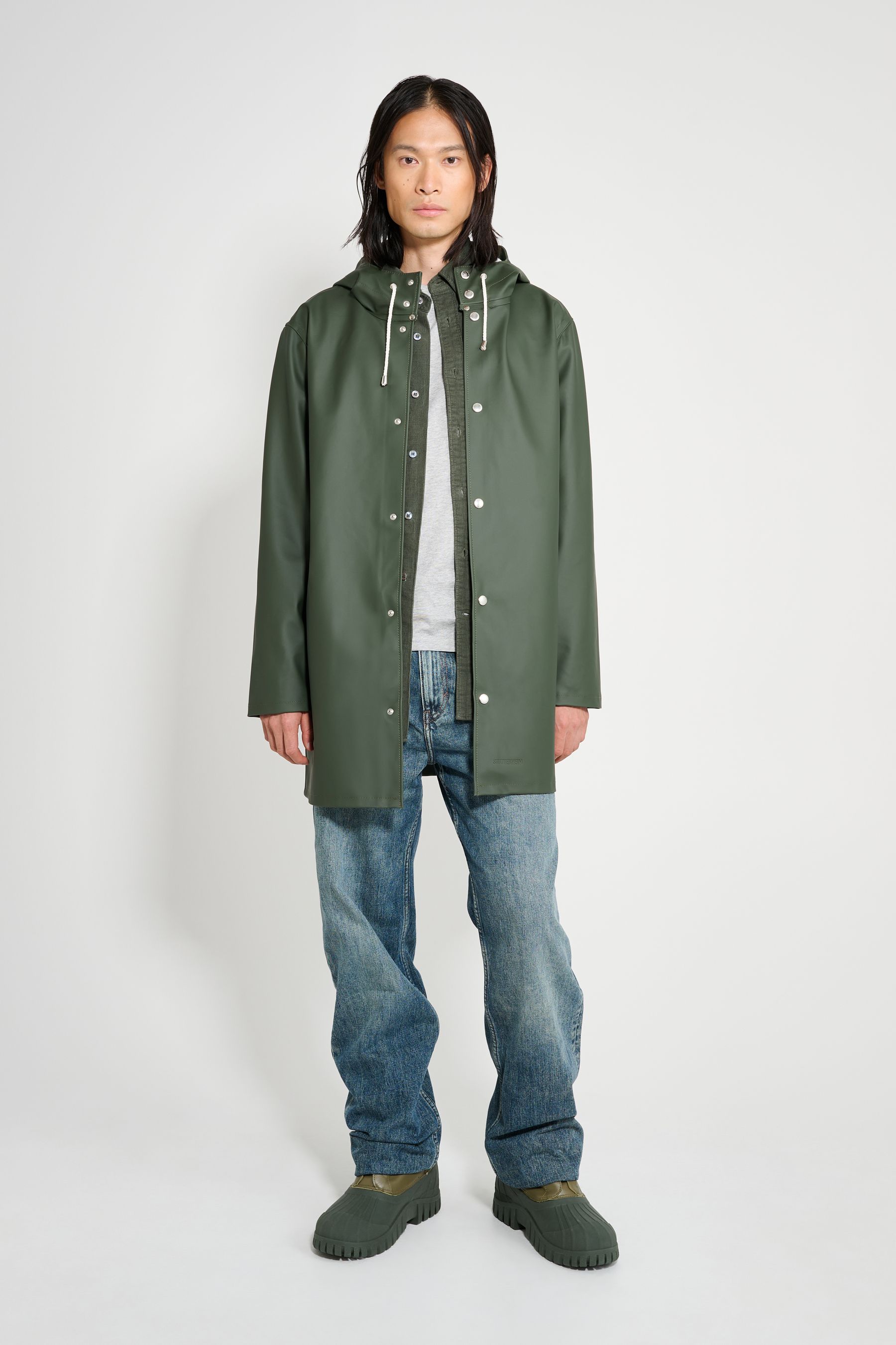 stutterheim stockholm raincoat green men jackets raincoats