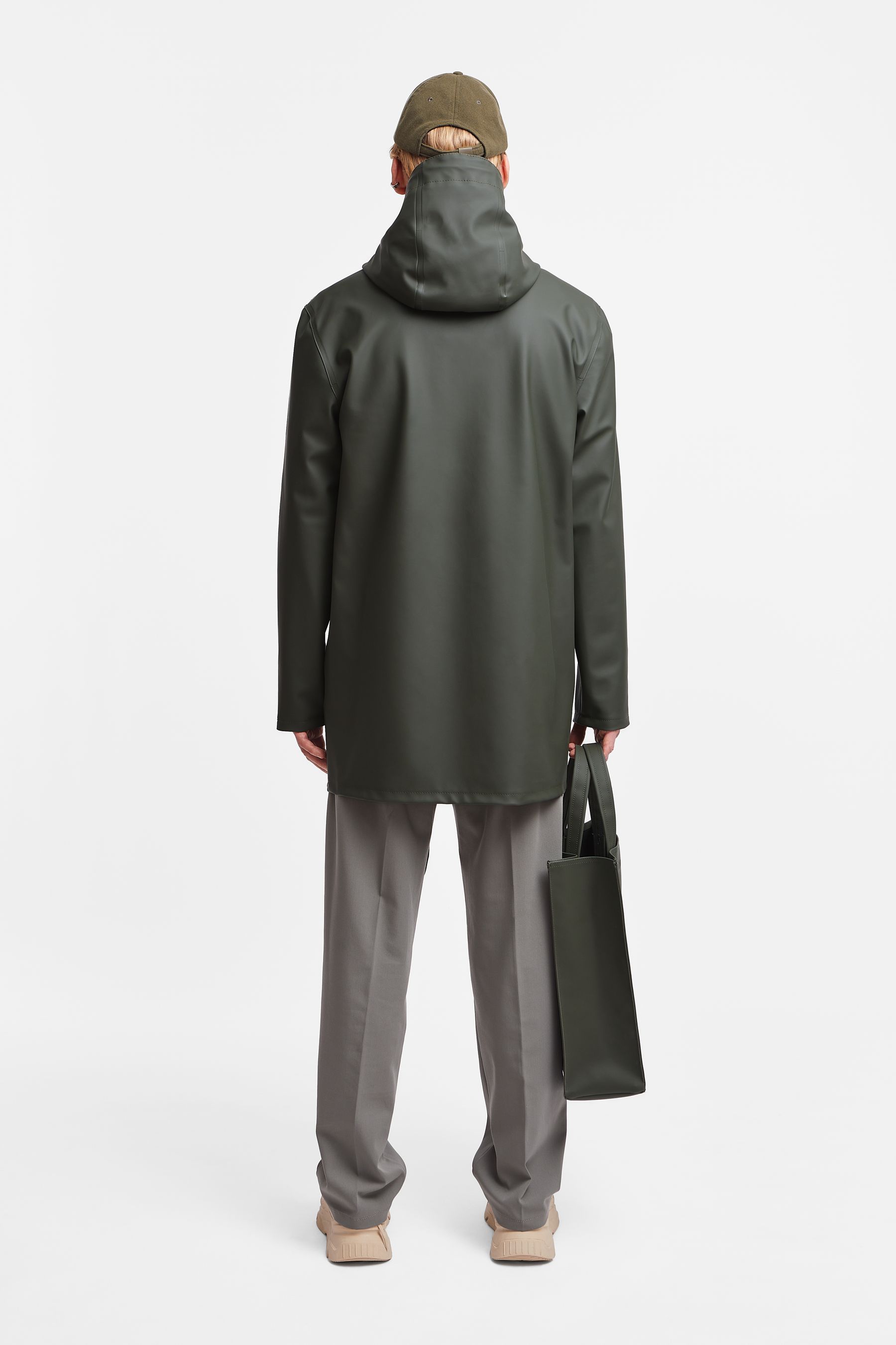 stutterheim stockholm raincoat green men jackets raincoats