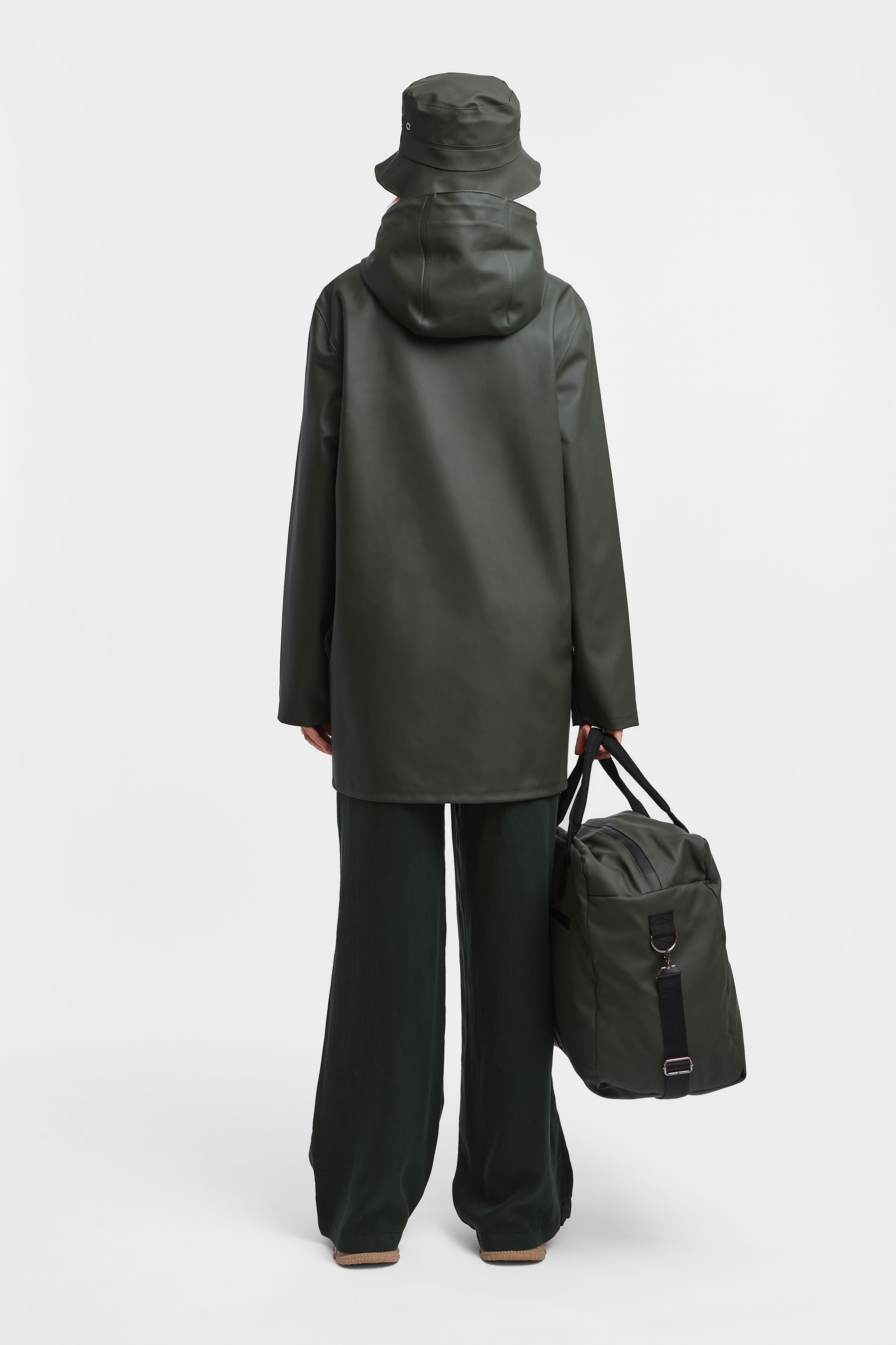 stutterheim stockholm raincoat green men jackets raincoats