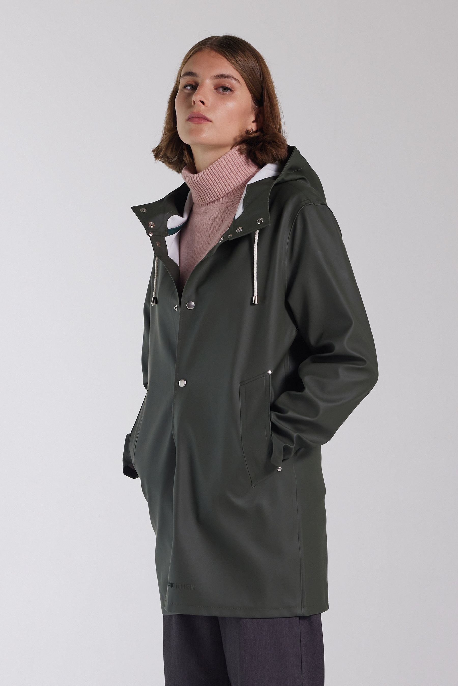 stutterheim stockholm raincoat green men jackets raincoats