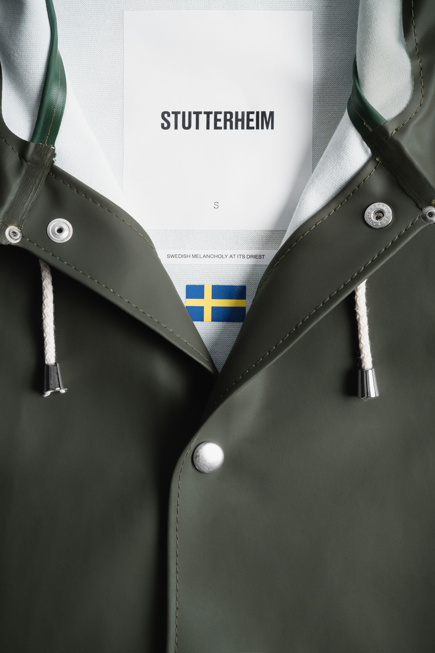 stutterheim stockholm raincoat green men jackets raincoats