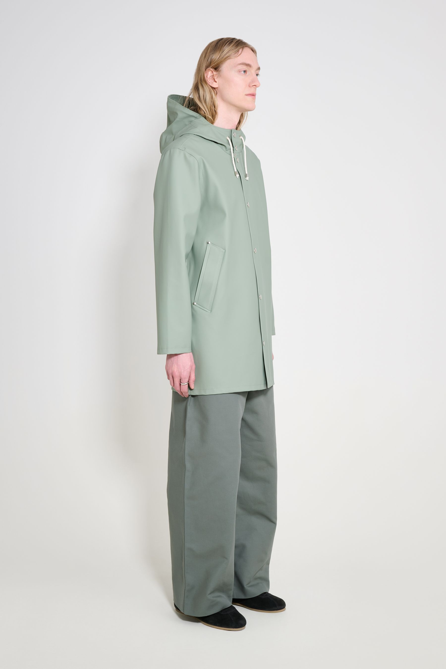 stutterheim stockholm raincoat khaki green men jackets
