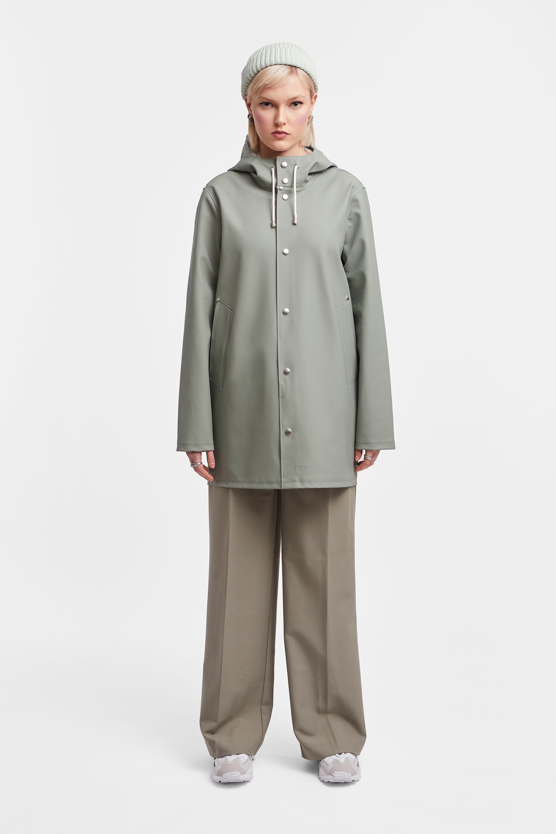 Khaki green raincoat best sale