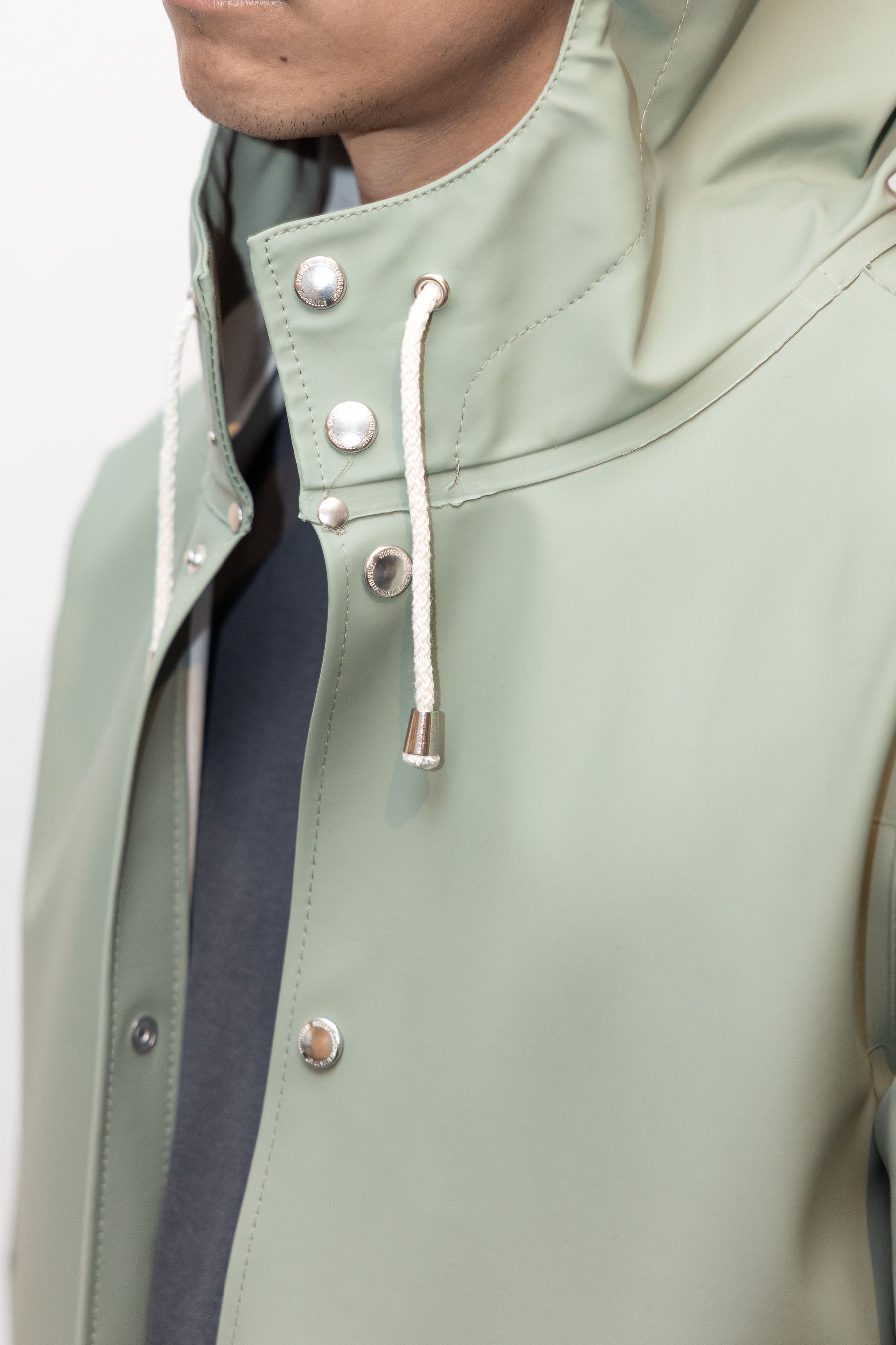 stutterheim stockholm raincoat khaki green men jackets