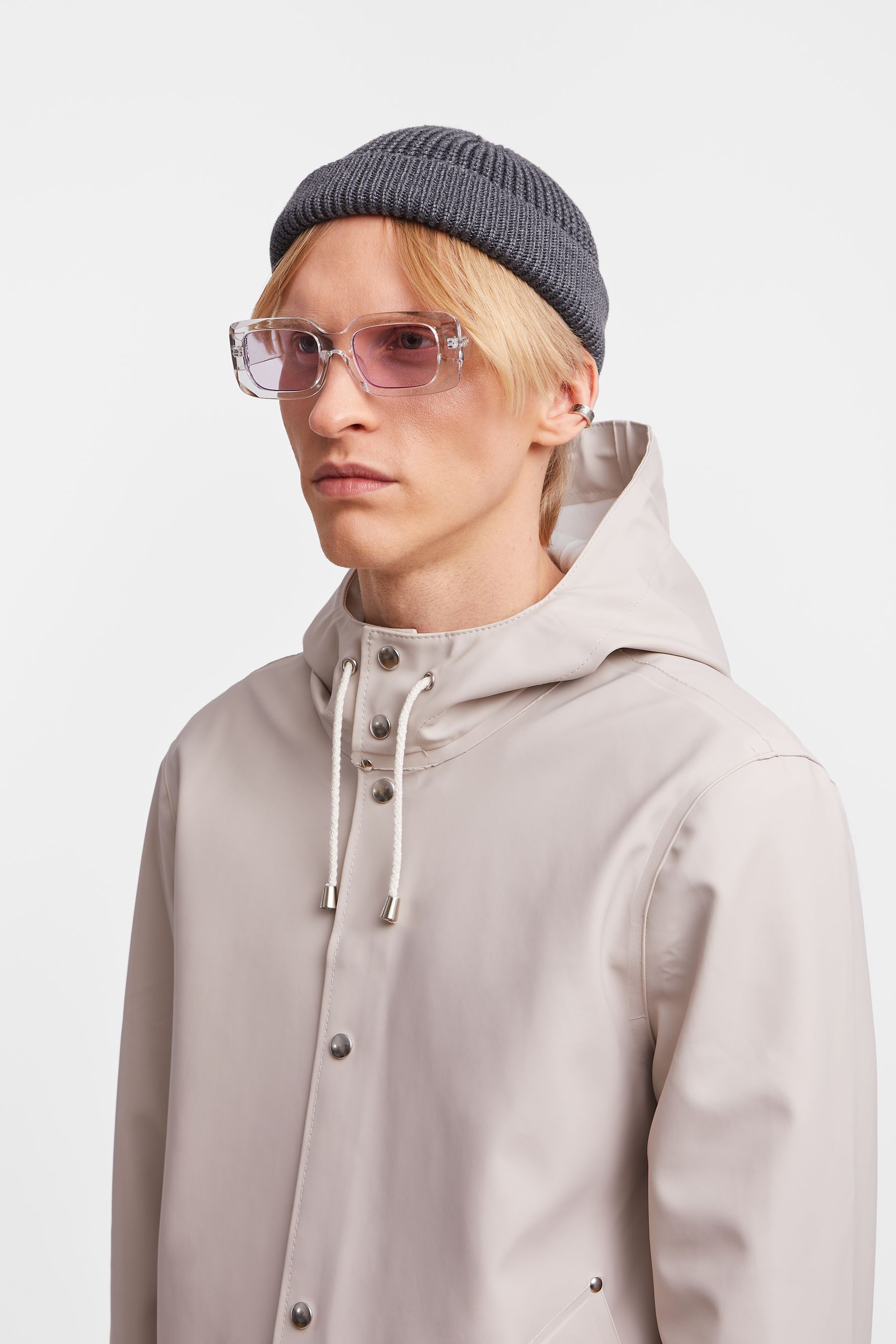 stutterheim stockholm raincoat light sand men jackets raincoats