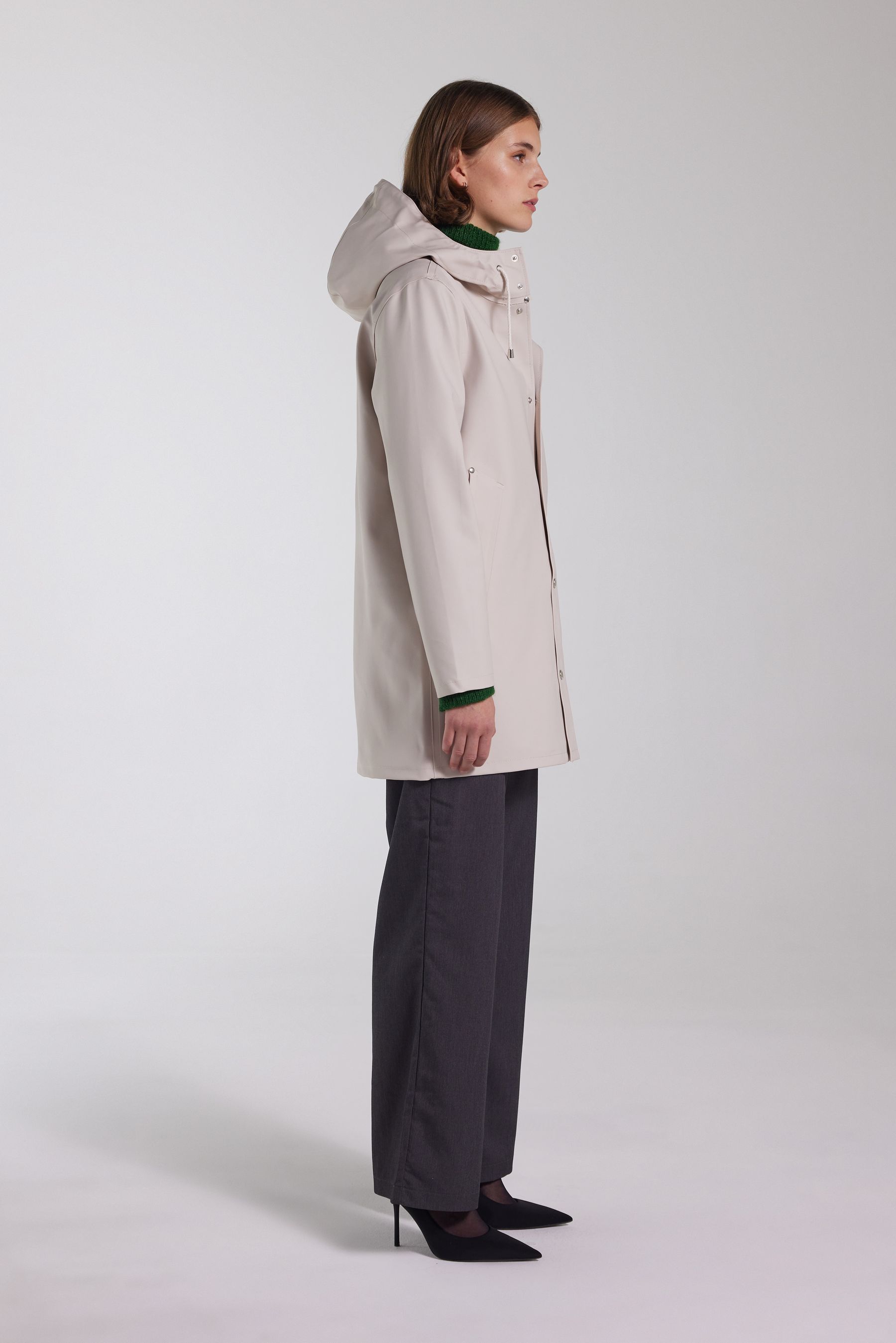 stutterheim stockholm raincoat light sand men jackets raincoats