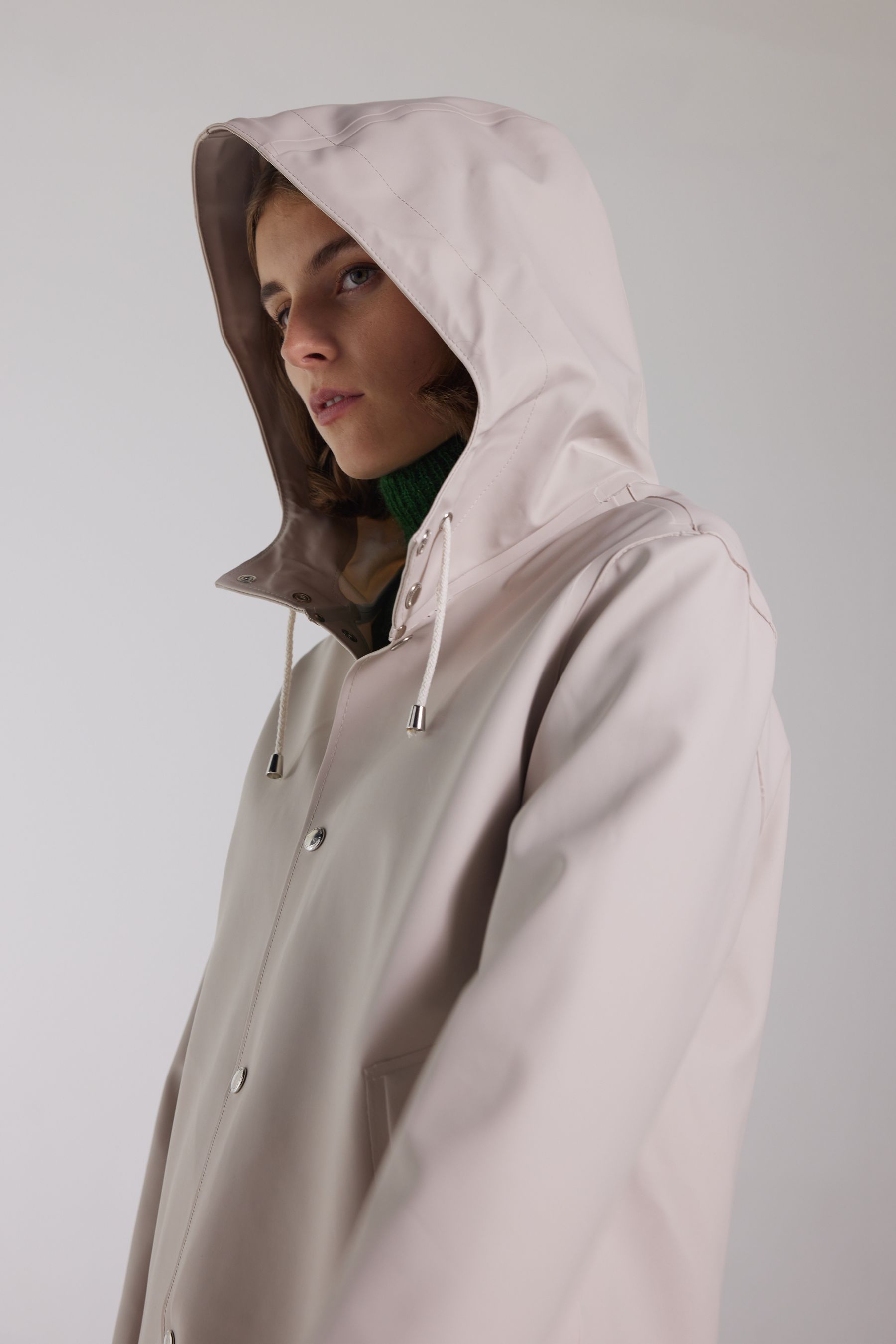 stutterheim stockholm raincoat light sand men jackets raincoats