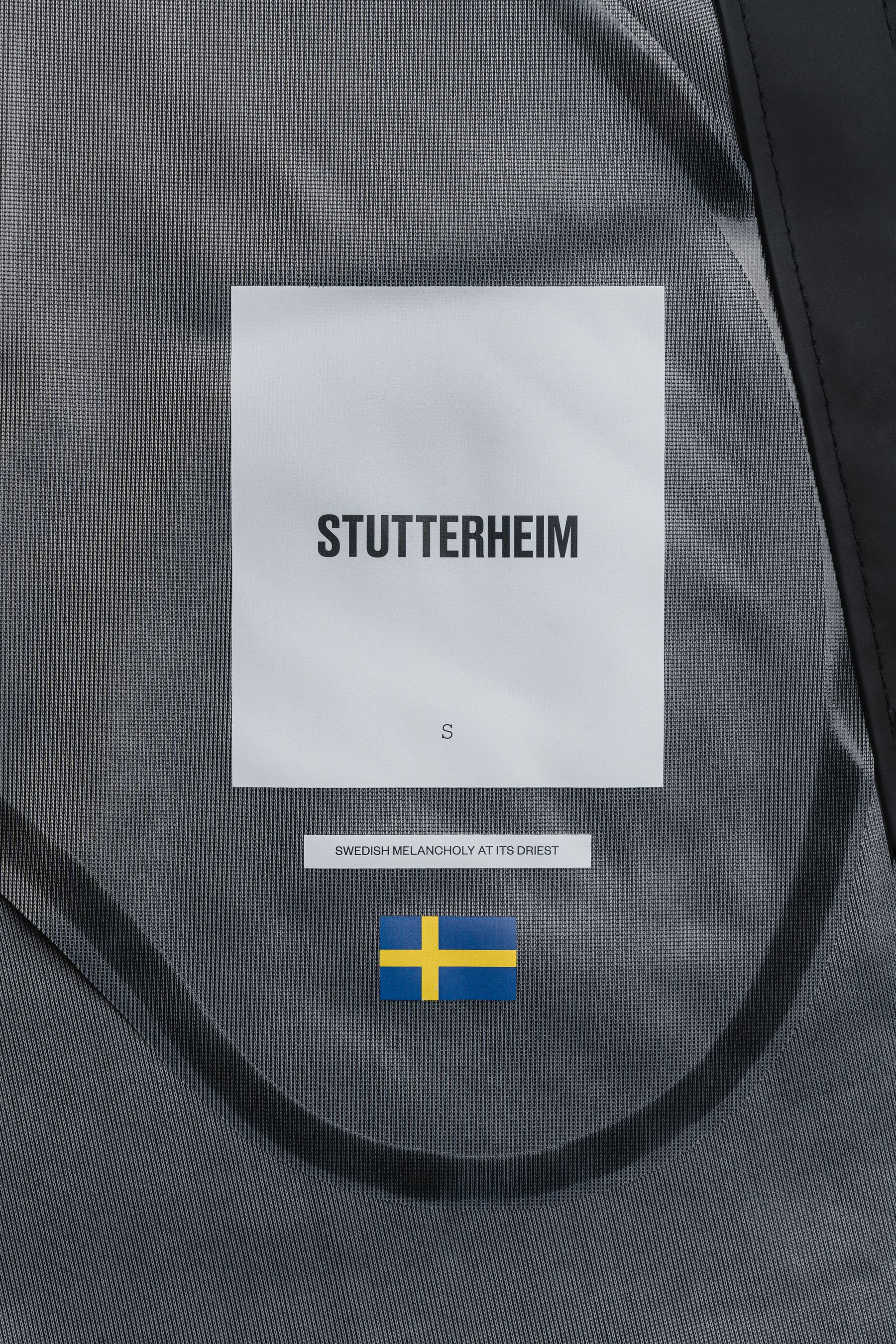 stutterheim stockholm lightweight raincoat black men jackets raincoats