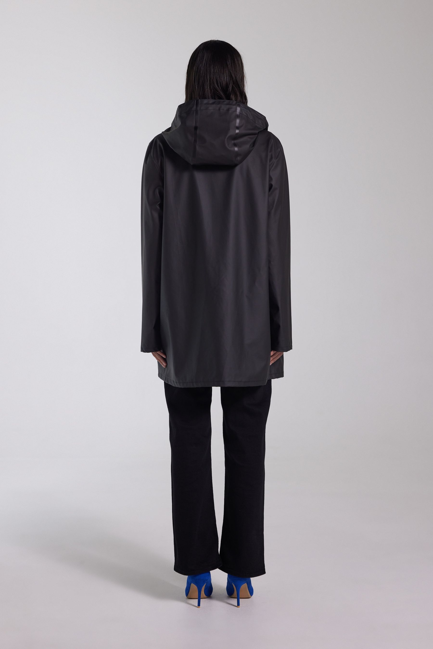 stutterheim stockholm lightweight raincoat black men jackets raincoats