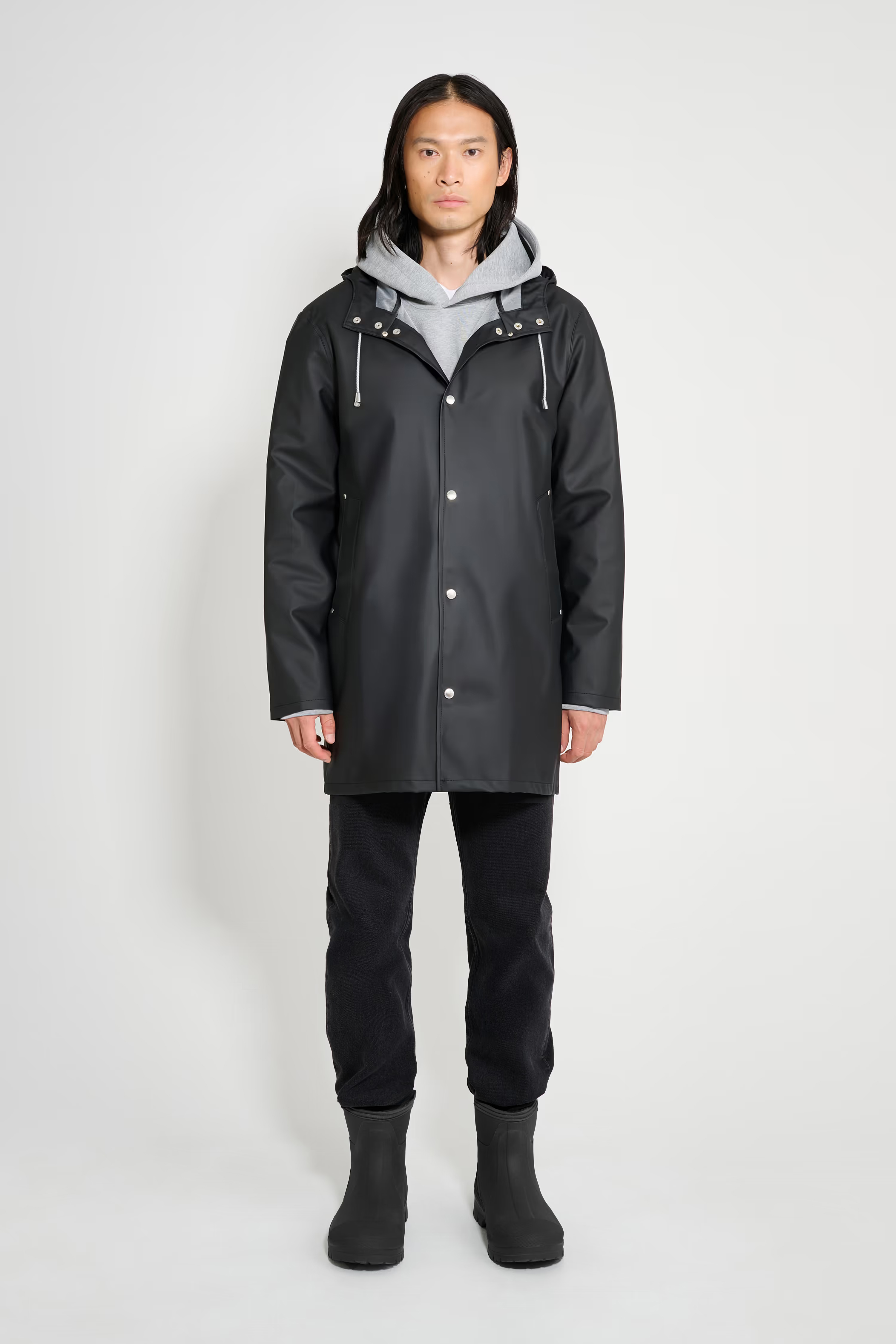 【STUTTERHEIM】 レインコート Stockholm Lightweight Raincoat Black | STUTTERHEIM US