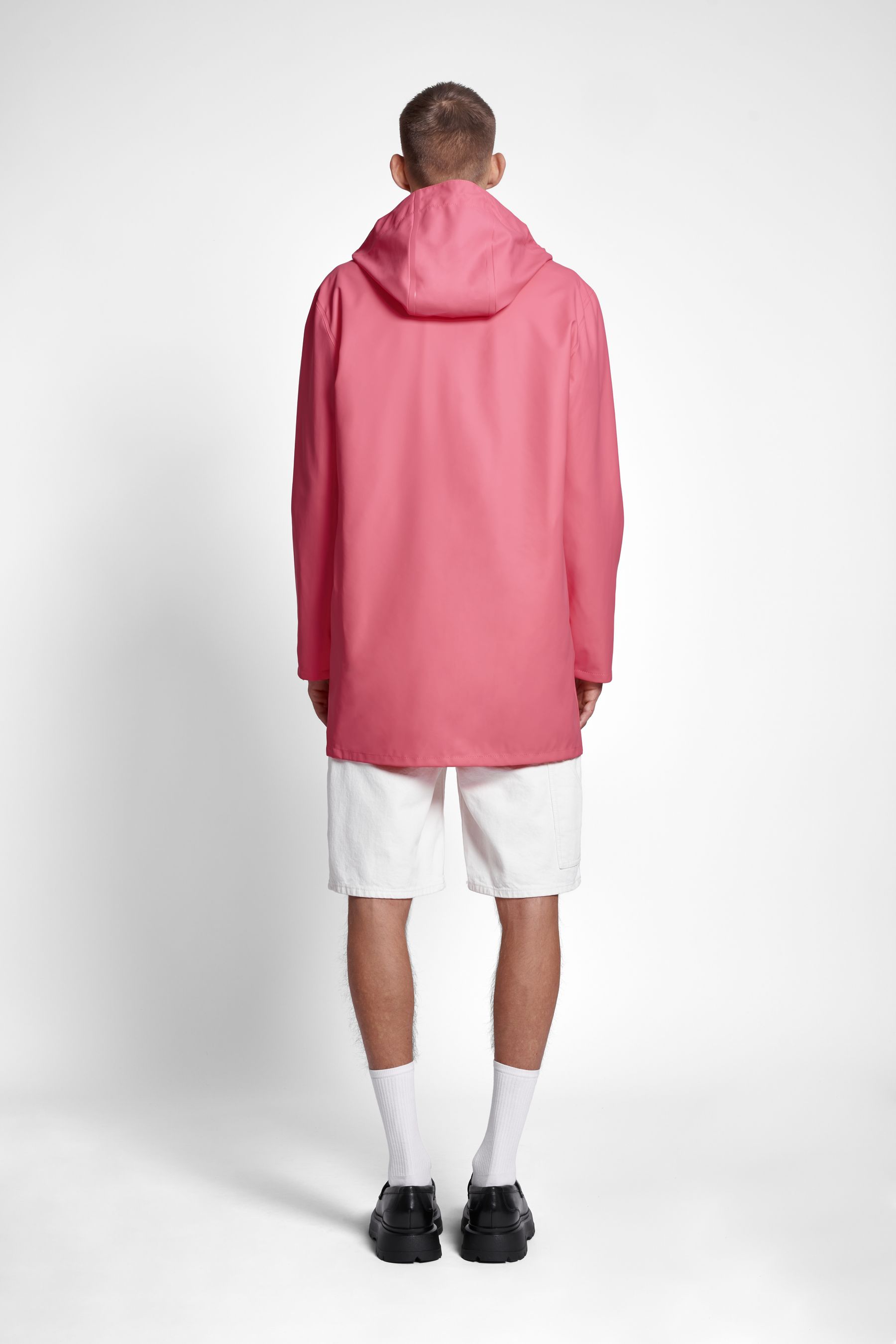 stutterheim stockholm lightweight raincoat bubblegum men jackets raincoats