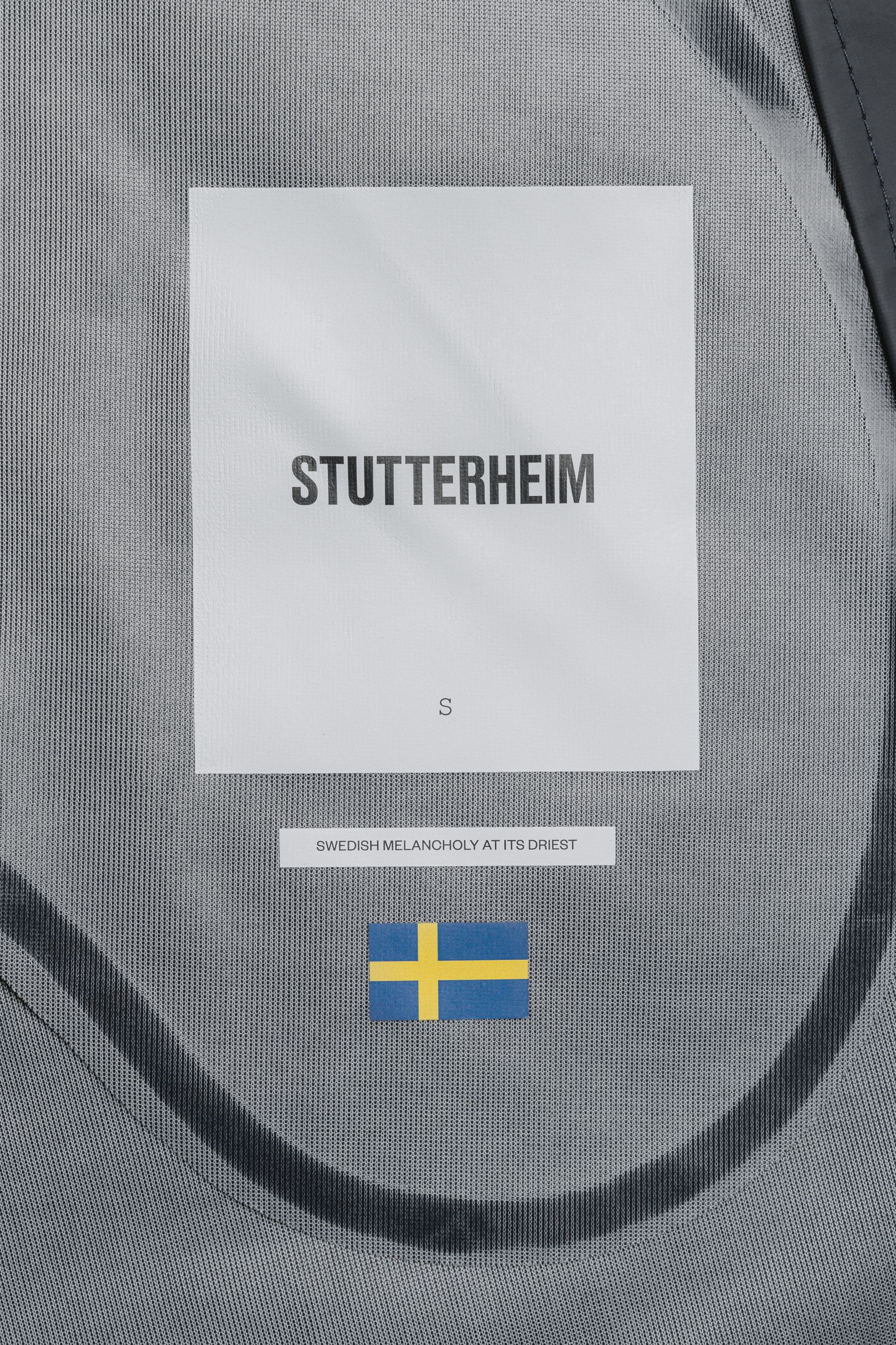 stutterheim stockholm lightweight raincoat charcoal men jackets raincoats