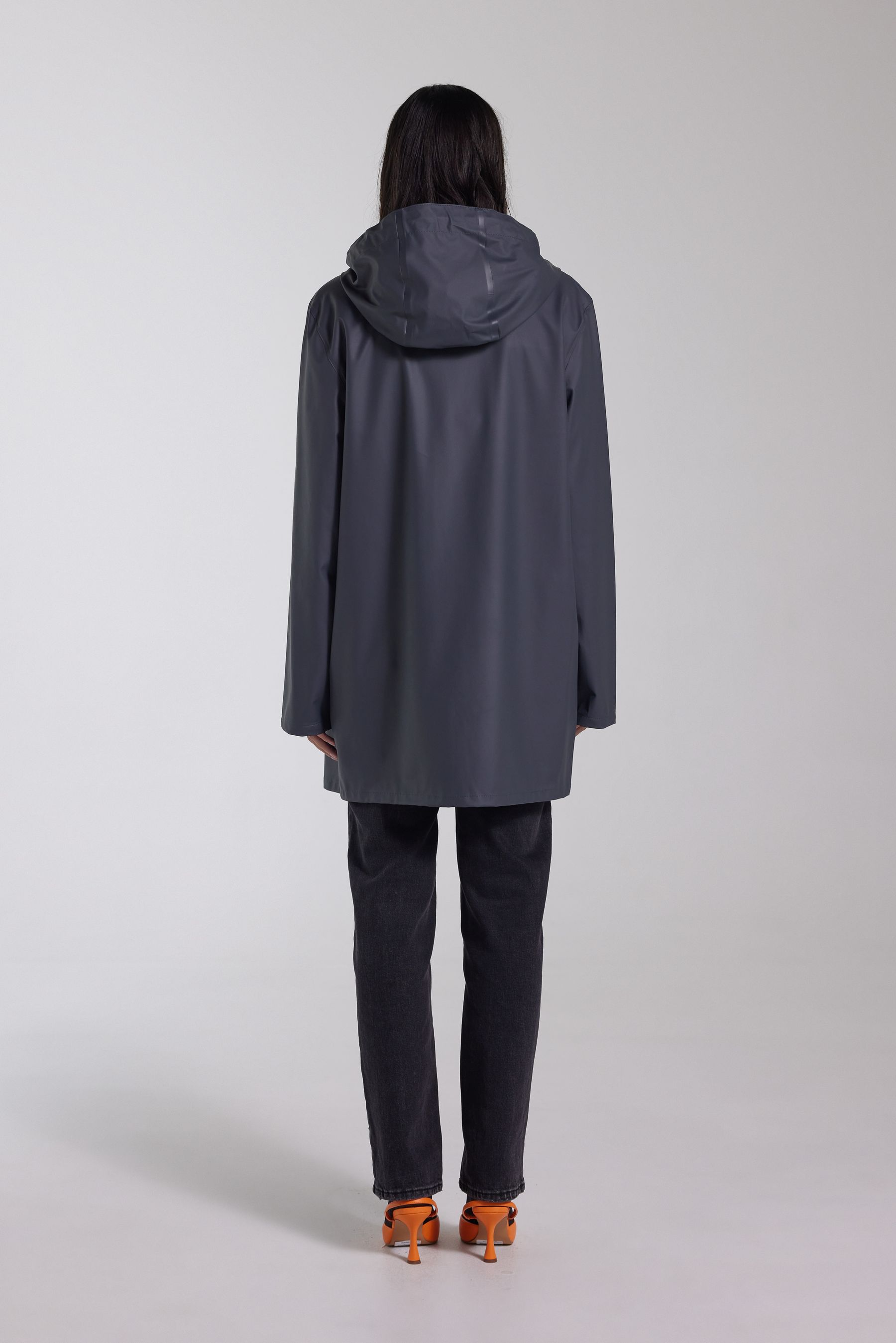 stutterheim stockholm lightweight raincoat charcoal men jackets raincoats