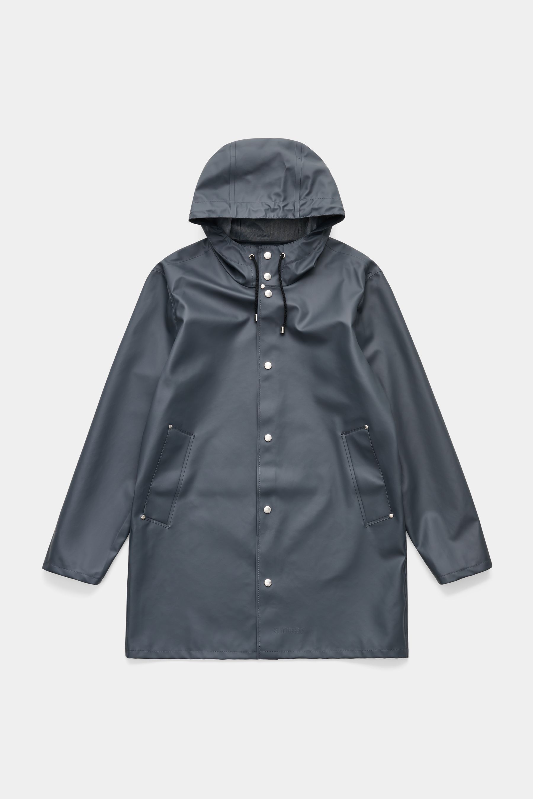 stutterheim stockholm lightweight raincoat charcoal men jackets raincoats