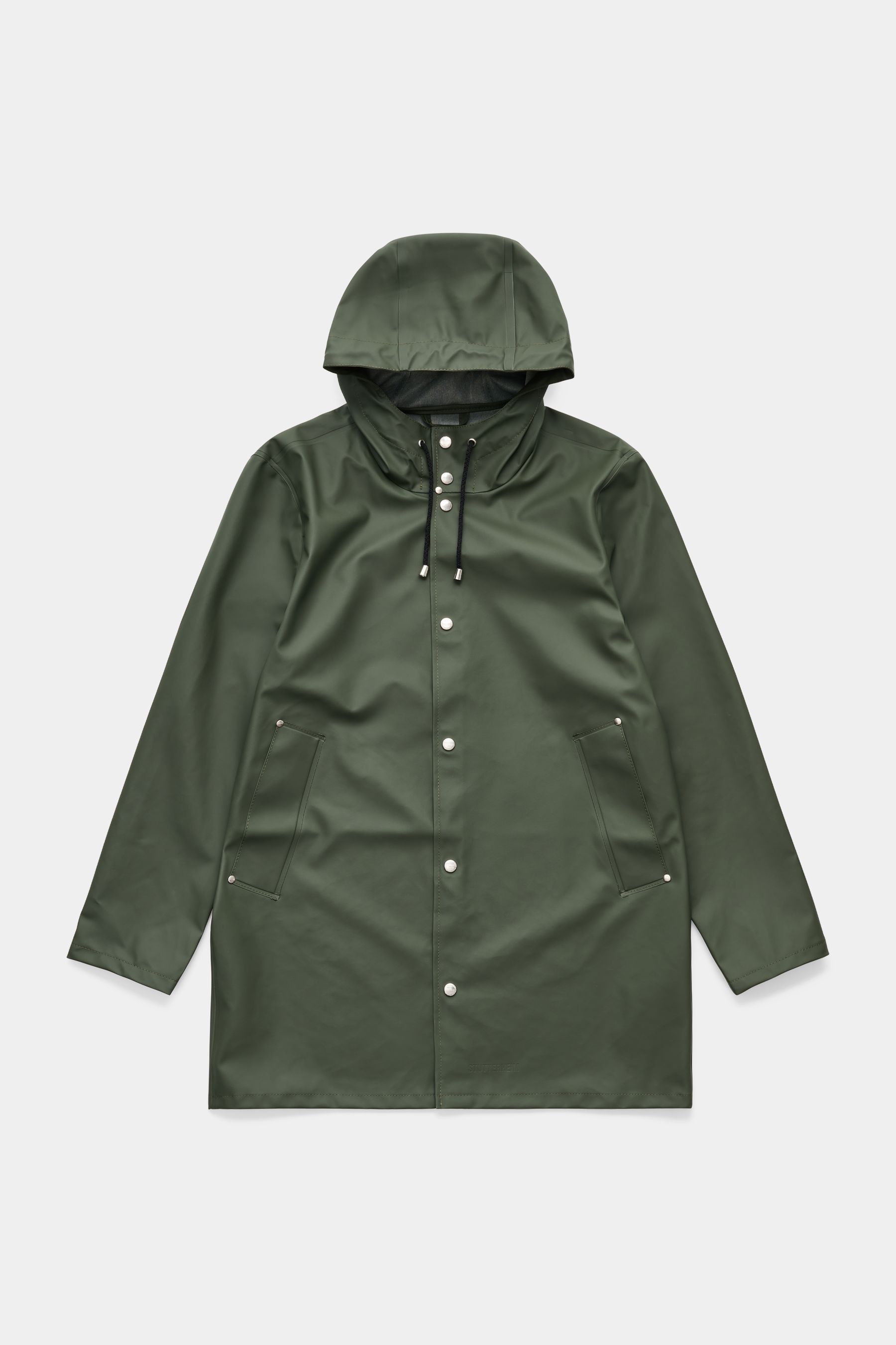 stutterheim stockholm lightweight raincoat green men jackets raincoats