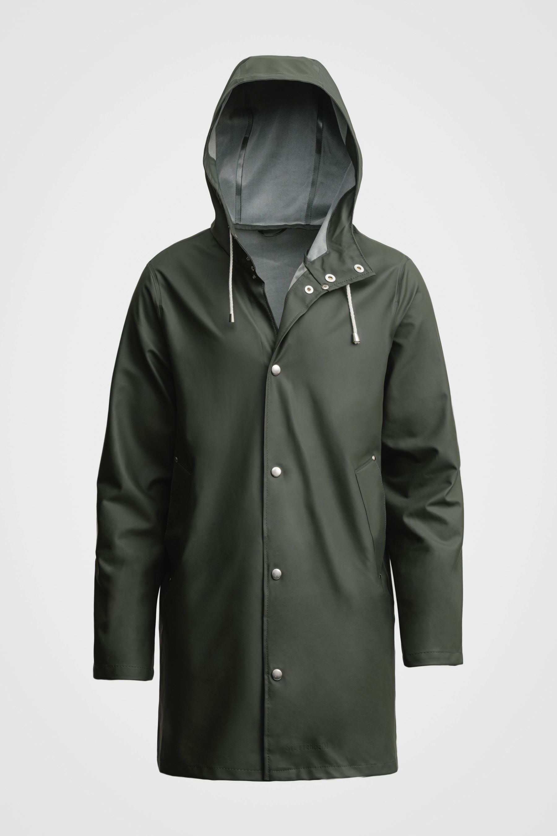 stutterheim stockholm lightweight raincoat green men jackets raincoats