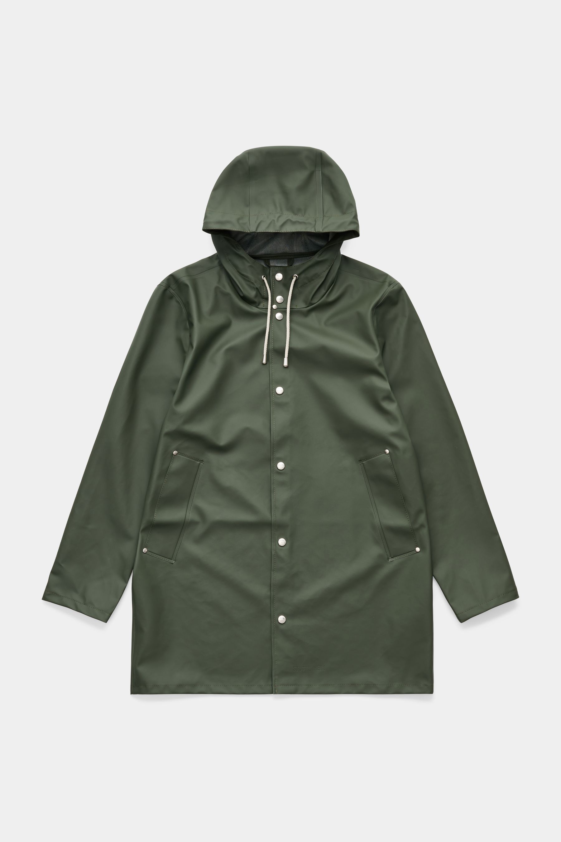 stutterheim stockholm lightweight raincoat green men jackets raincoats