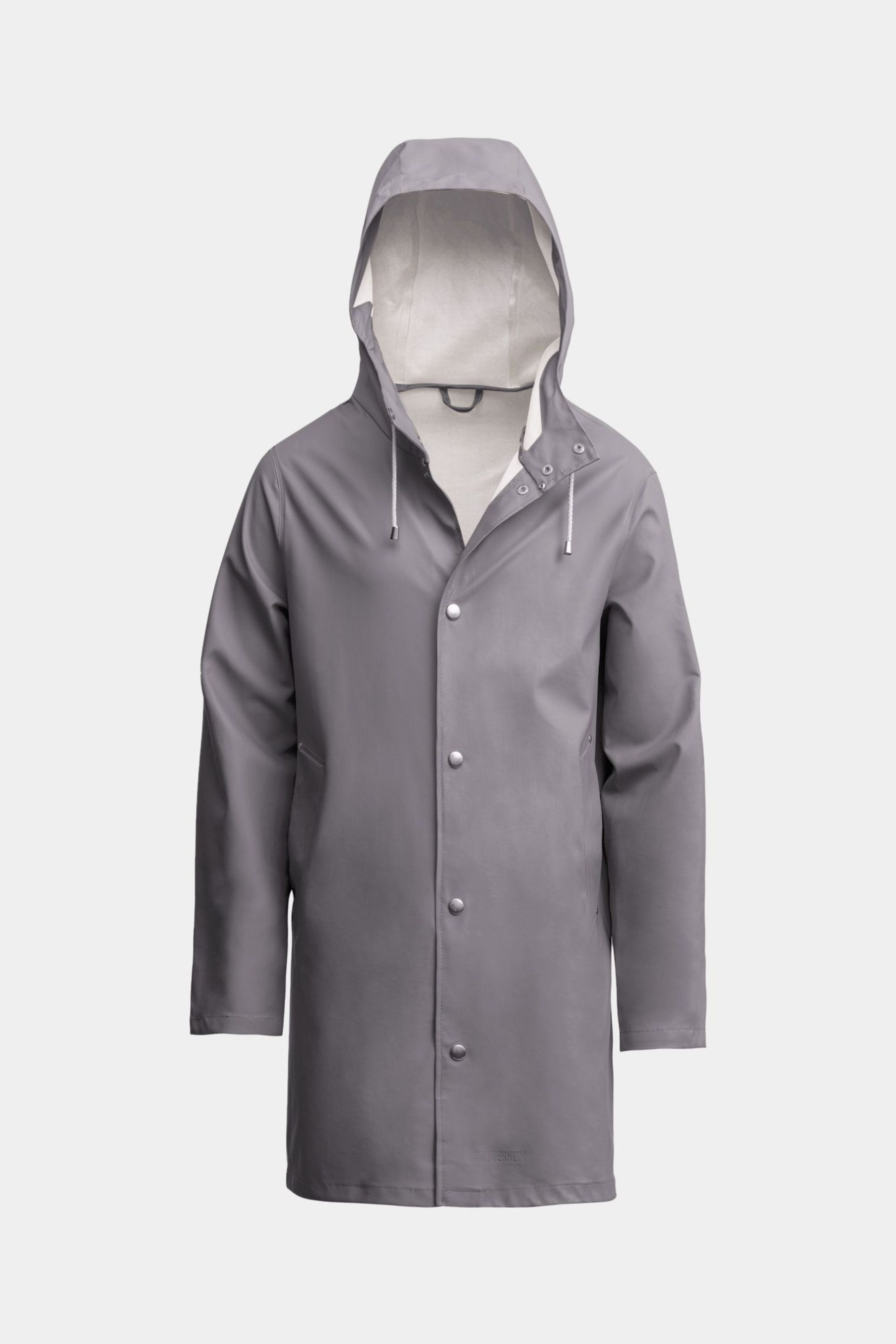 stutterheim stockholm lightweight raincoat grey men jackets raincoats