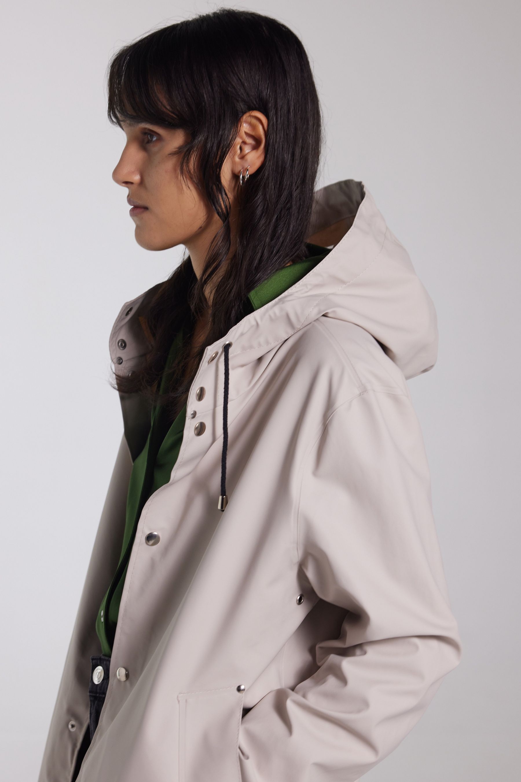 stutterheim stockholm lightweight raincoat light sand men jackets raincoats