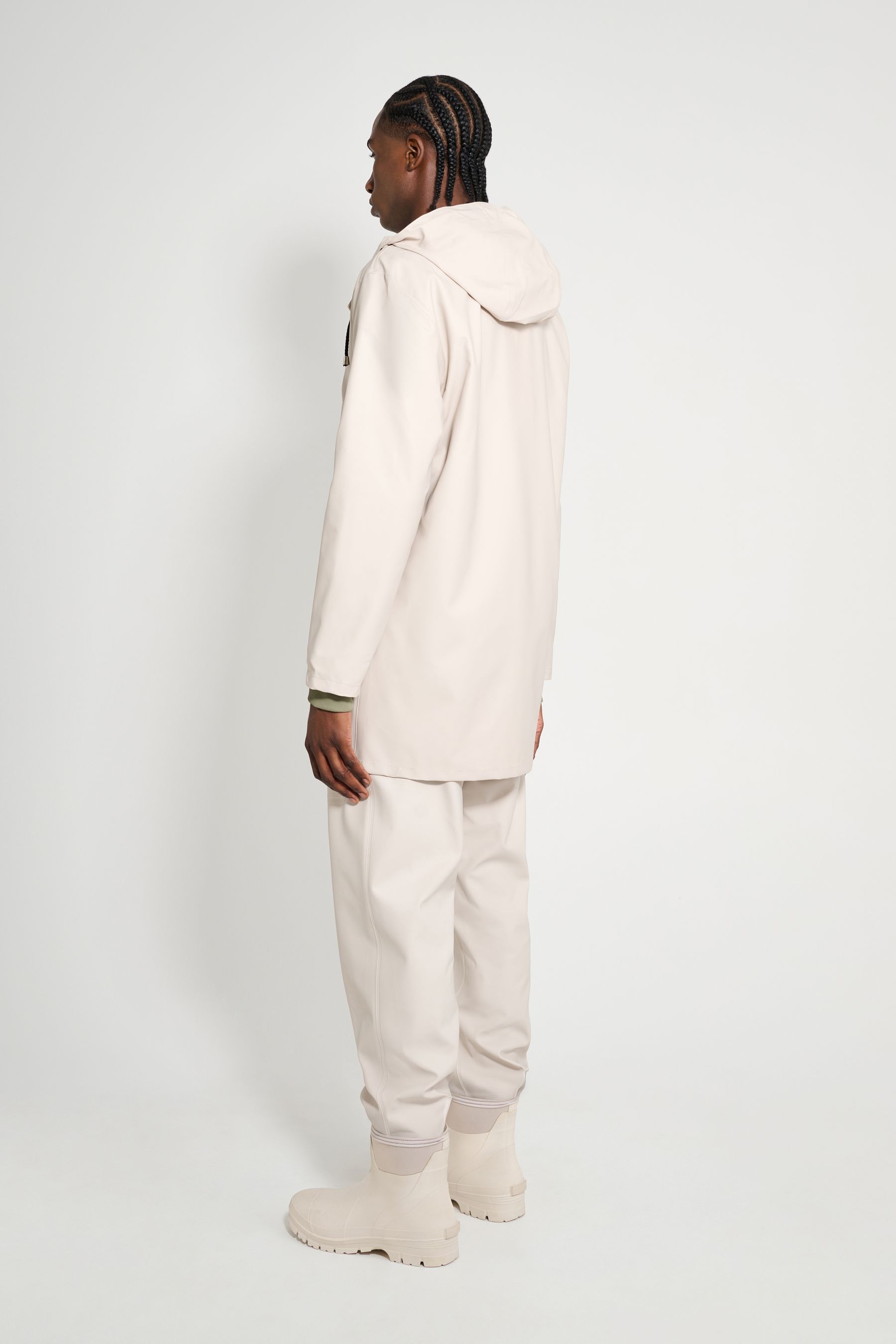 stutterheim stockholm lightweight raincoat light sand men jackets raincoats