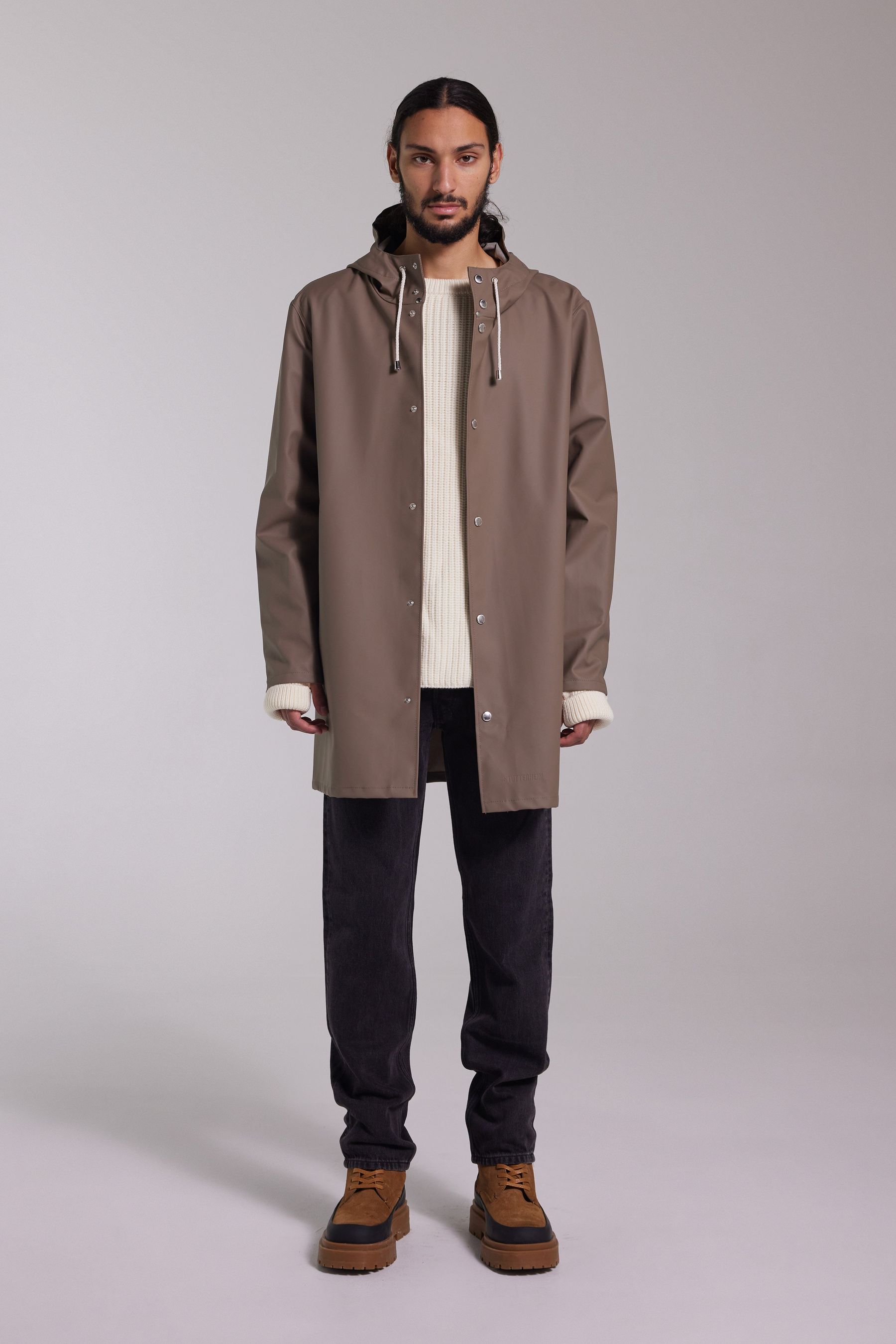 stutterheim stockholm lightweight raincoat mole men jackets raincoats