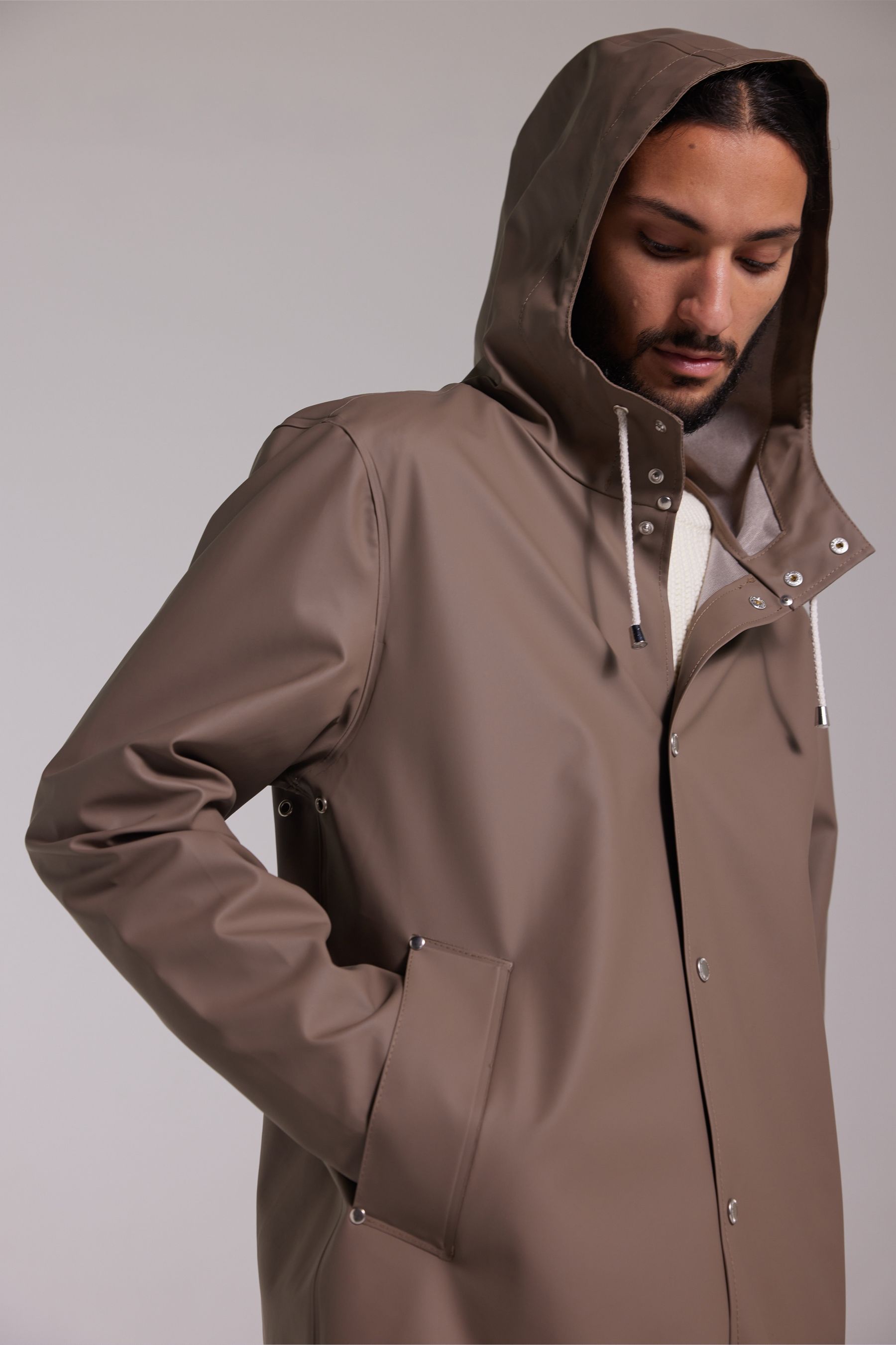 stutterheim stockholm lightweight raincoat mole men jackets raincoats