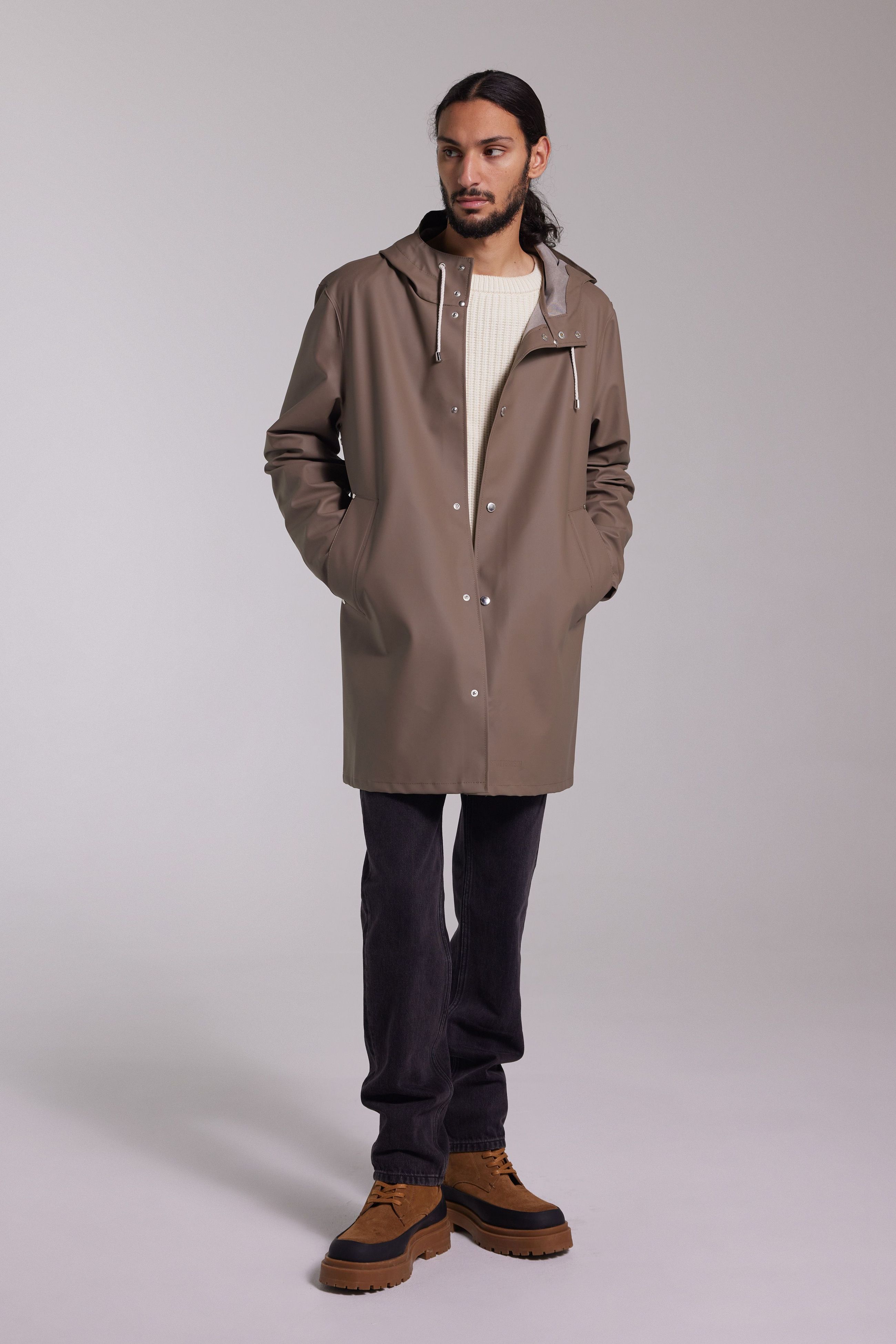 stutterheim stockholm lightweight raincoat mole men jackets raincoats