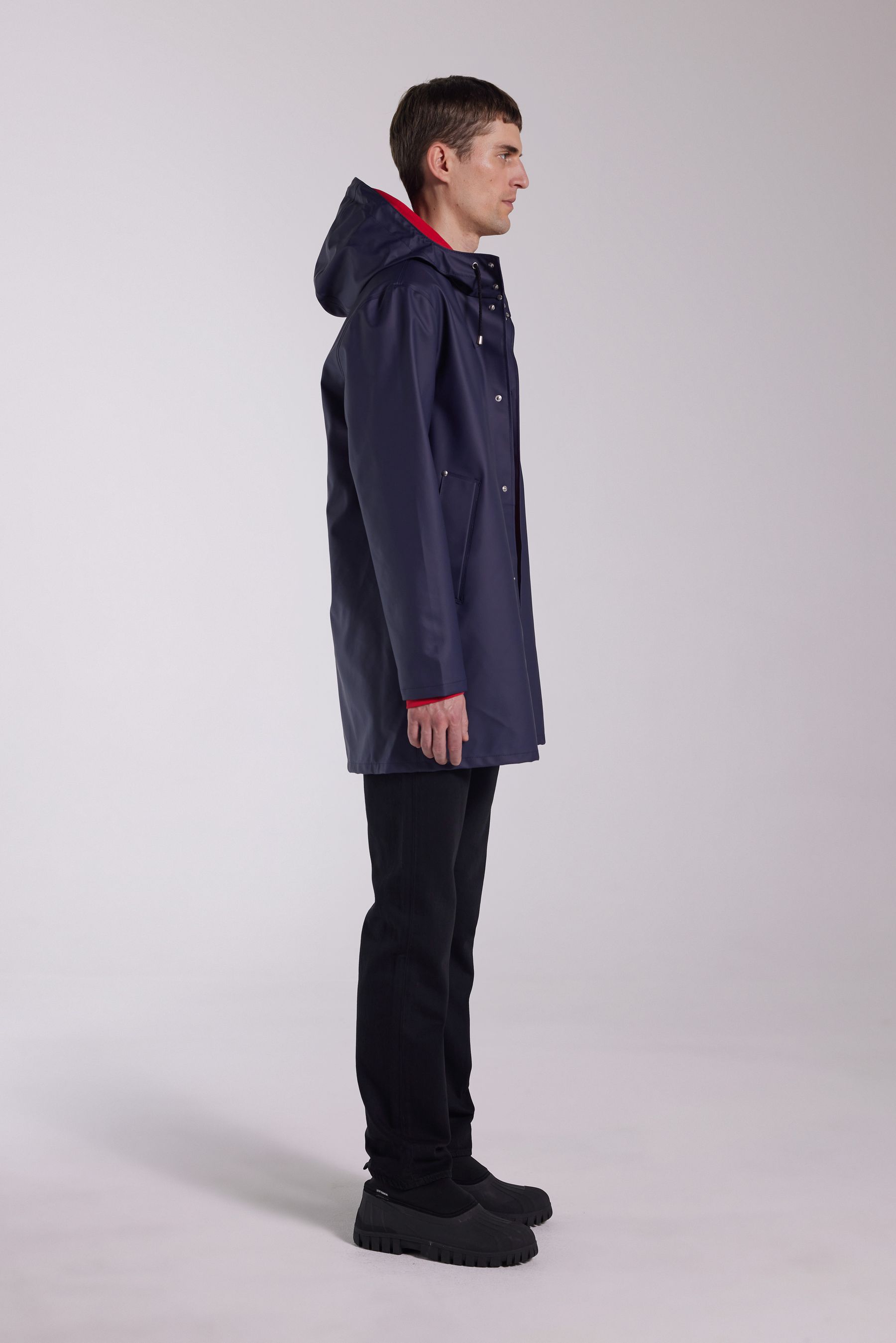 stutterheim stockholm lightweight raincoat navy men jackets raincoats