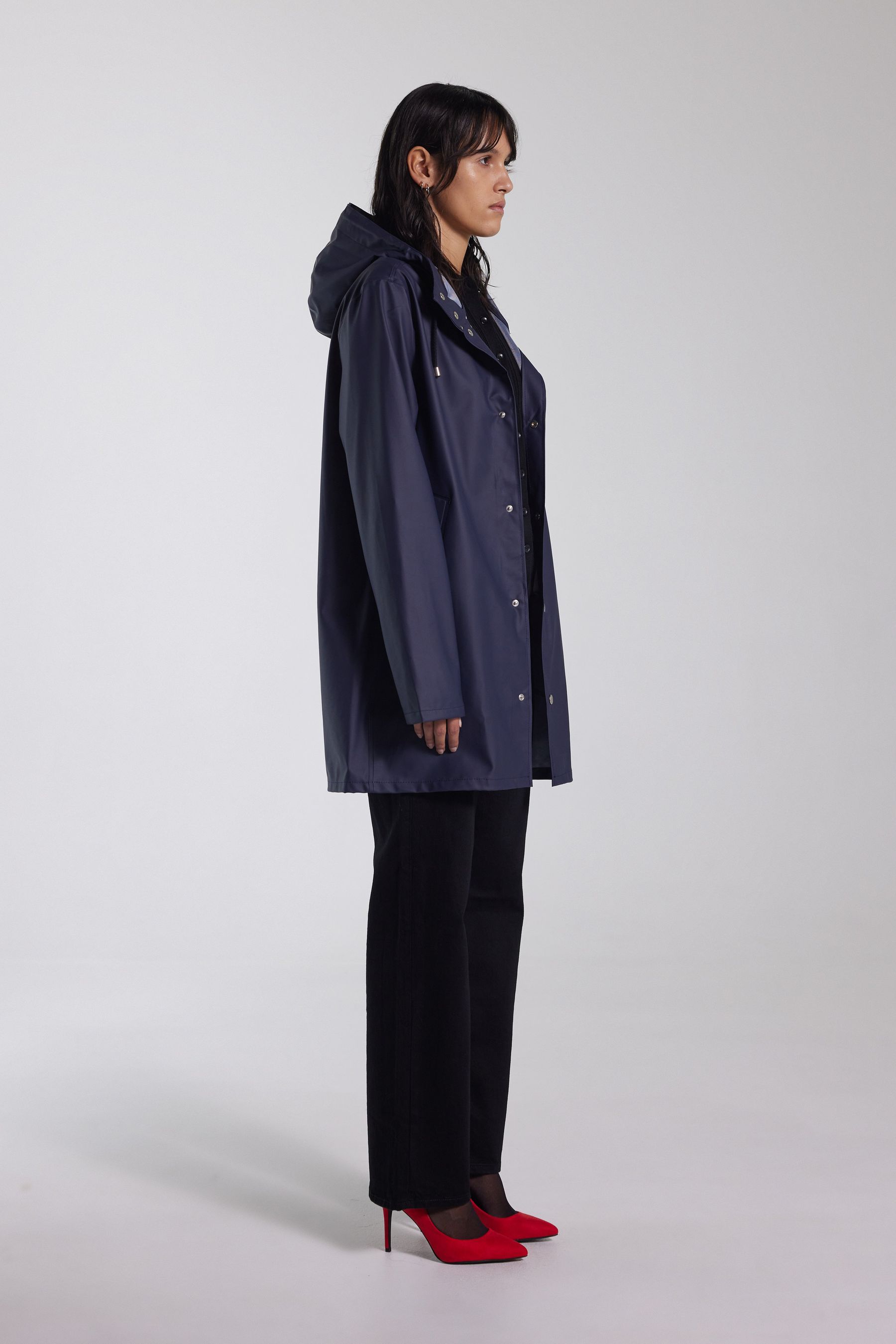 stutterheim stockholm lightweight raincoat navy men jackets raincoats