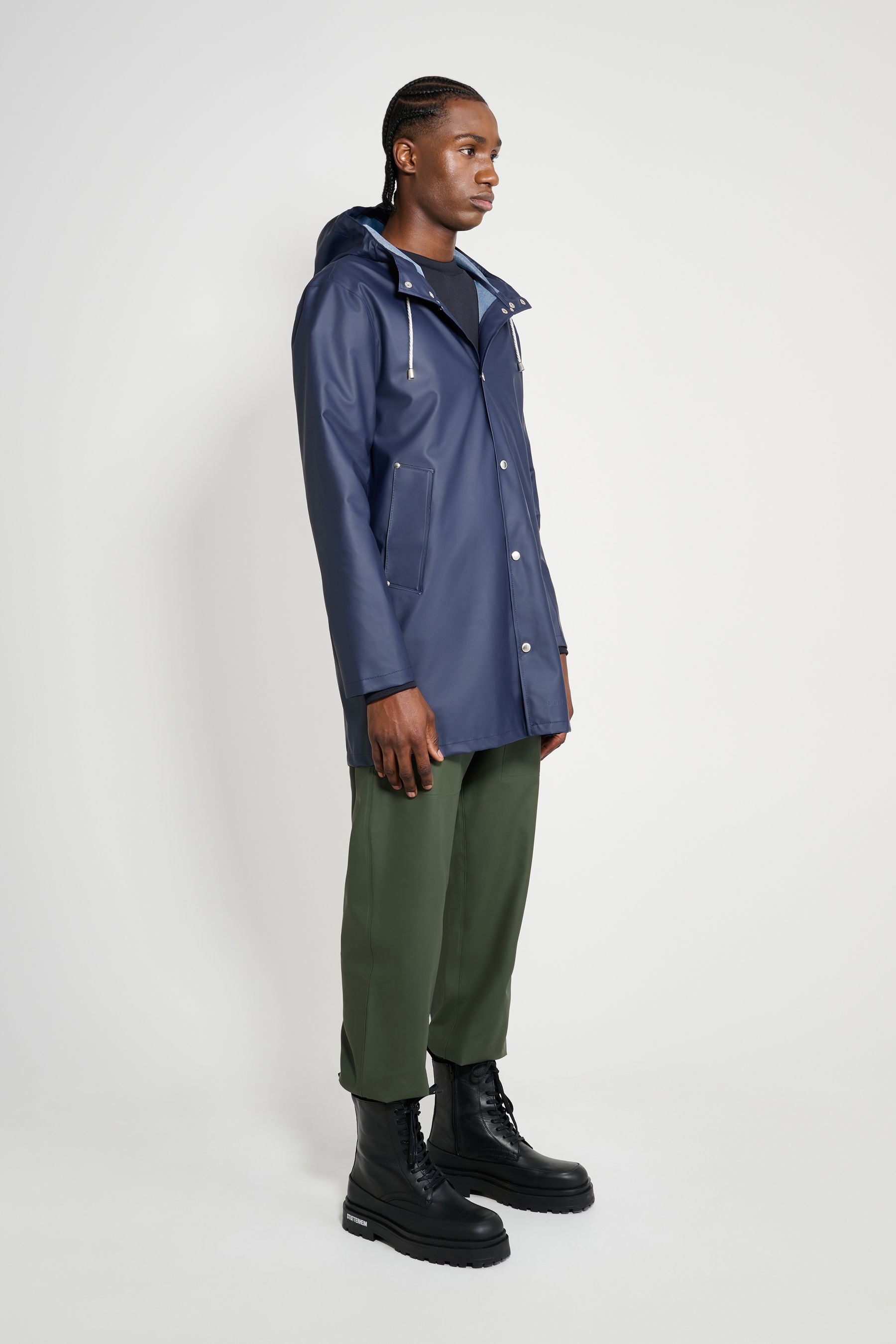 stutterheim stockholm lightweight raincoat navy men jackets raincoats